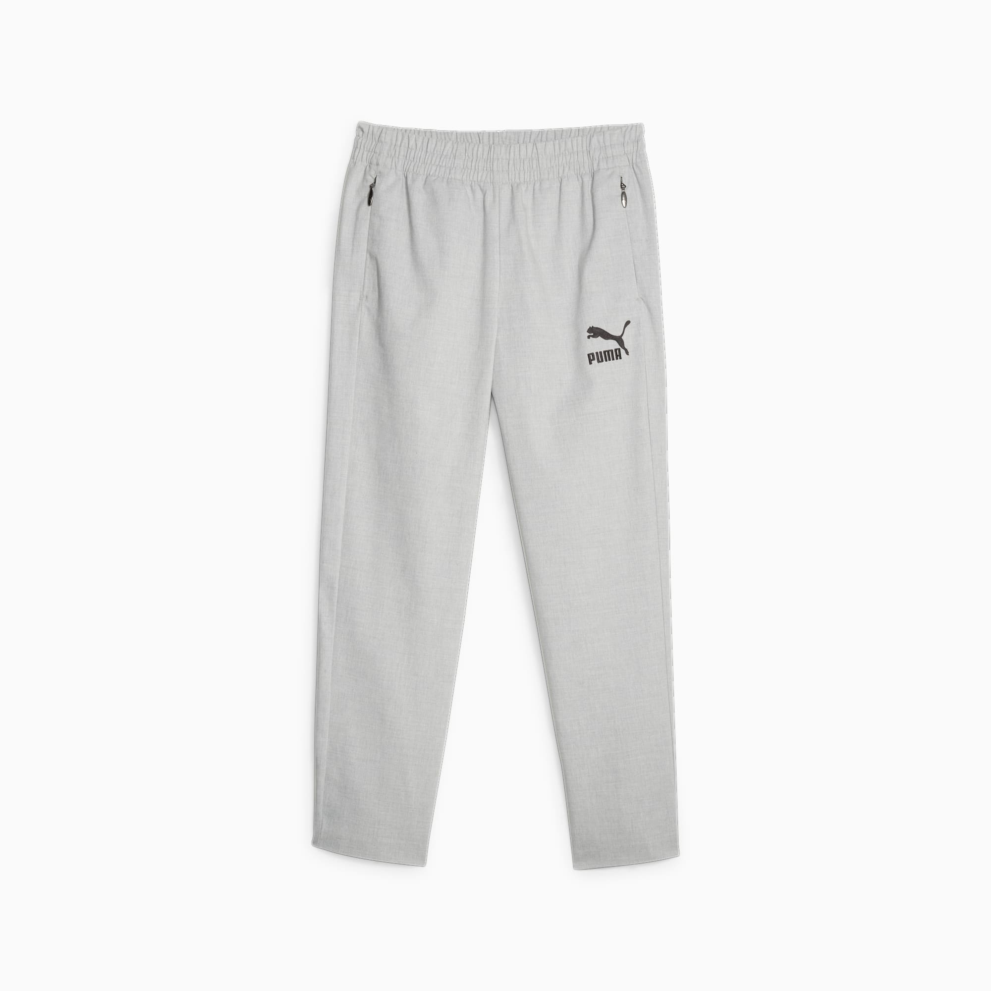 Men's PUMA Luxe Sport T7 Pants, Light Grey Heather