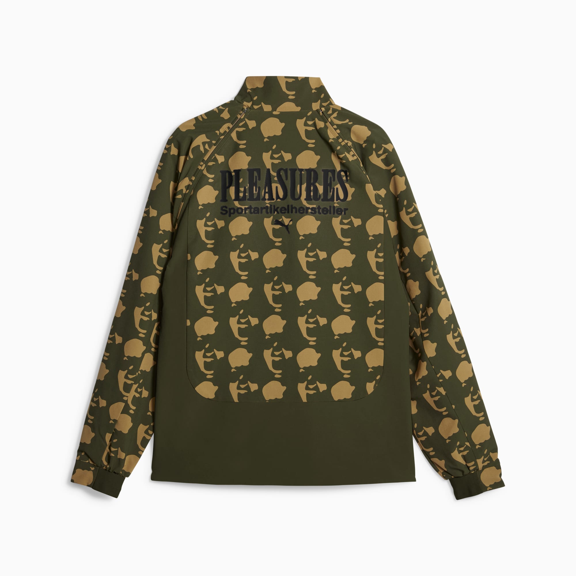 PUMA x PLEASURES jack voor Heren, Zwart/Bruin
