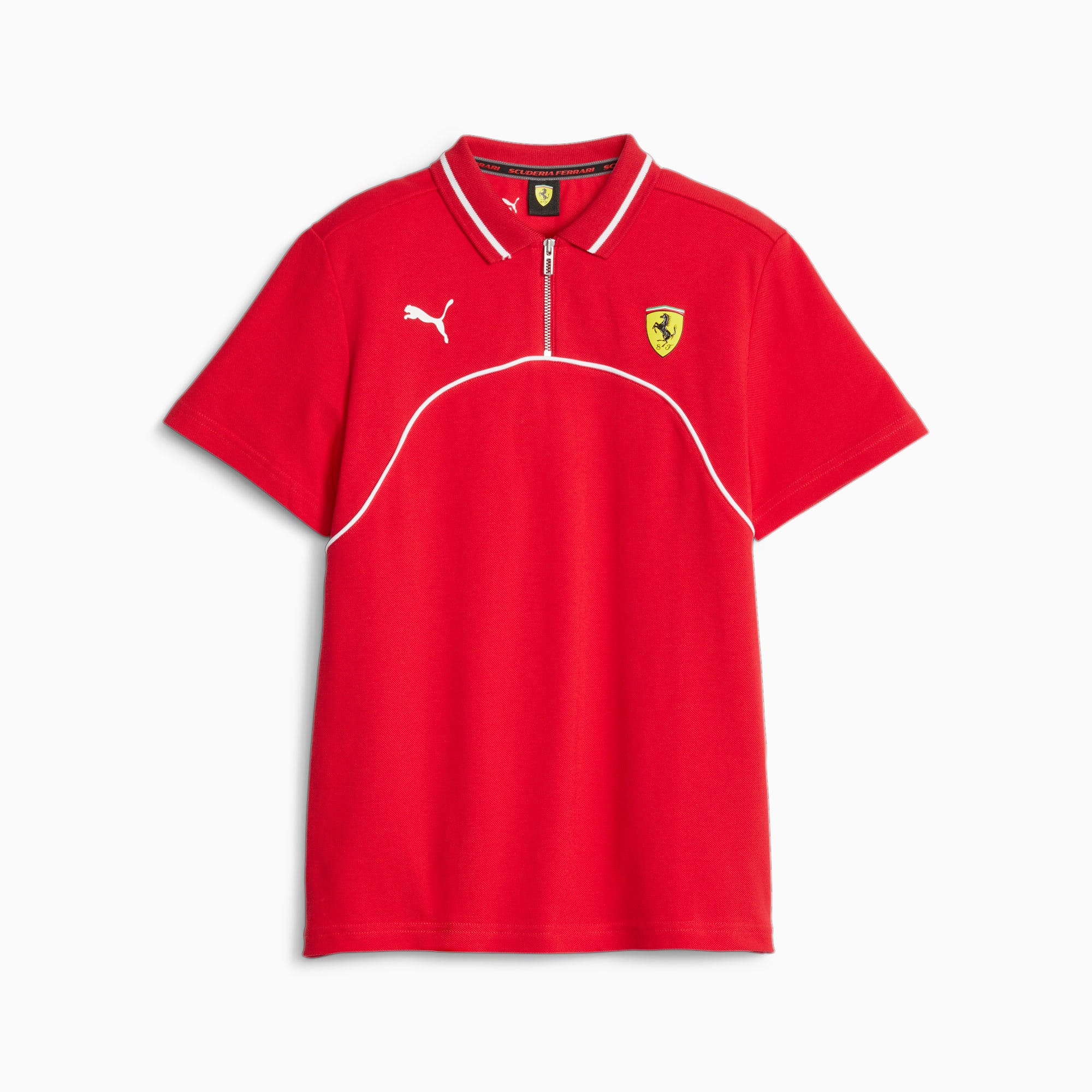 PUMA Scuderia Ferrari Poloshirt Teenager Für Kinder, Rot, Größe: 116, Kleidung