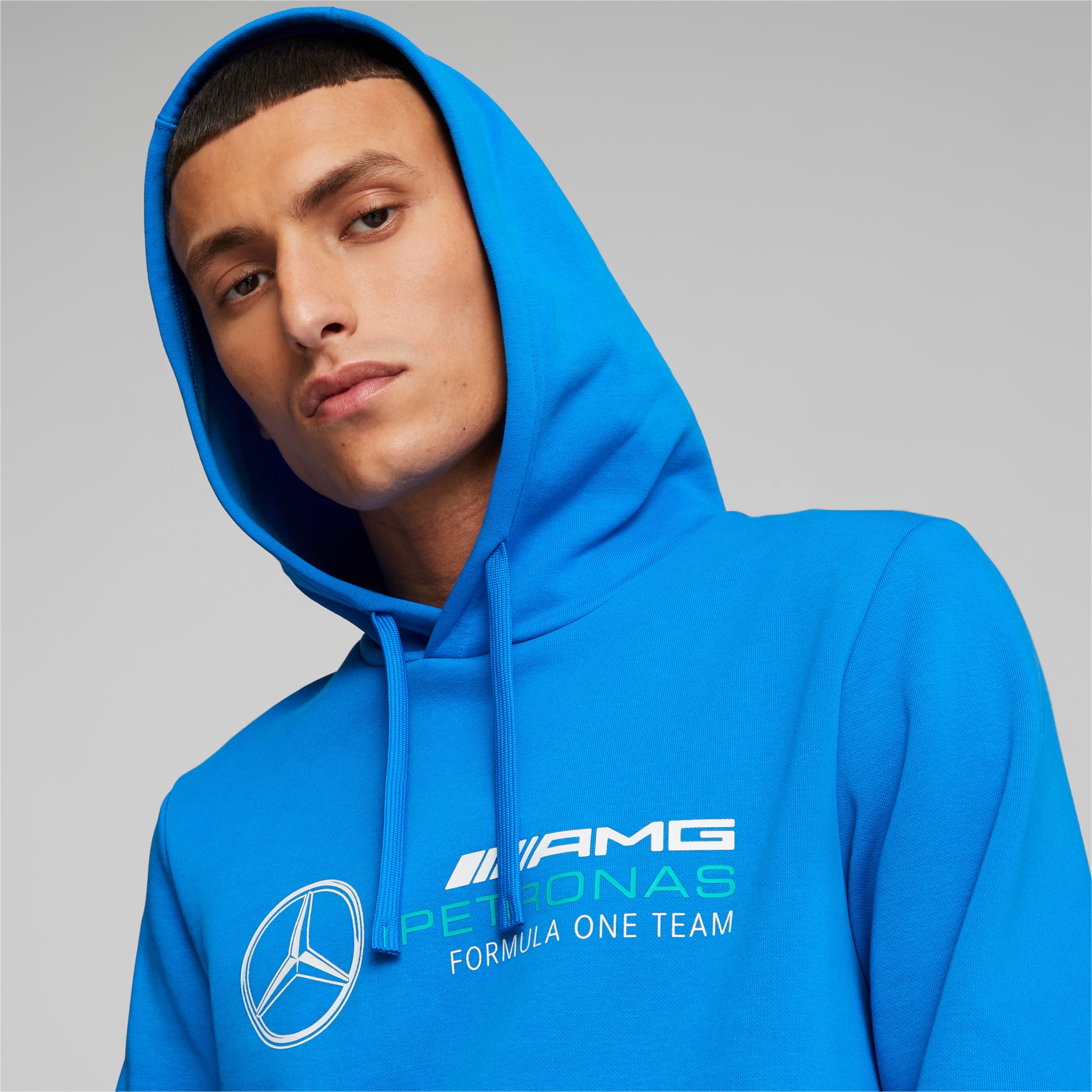 PUMA Mercedes-AMG PETRONAS Motorsport Hoodie Herren, Blau, Größe: XS, Kleidung