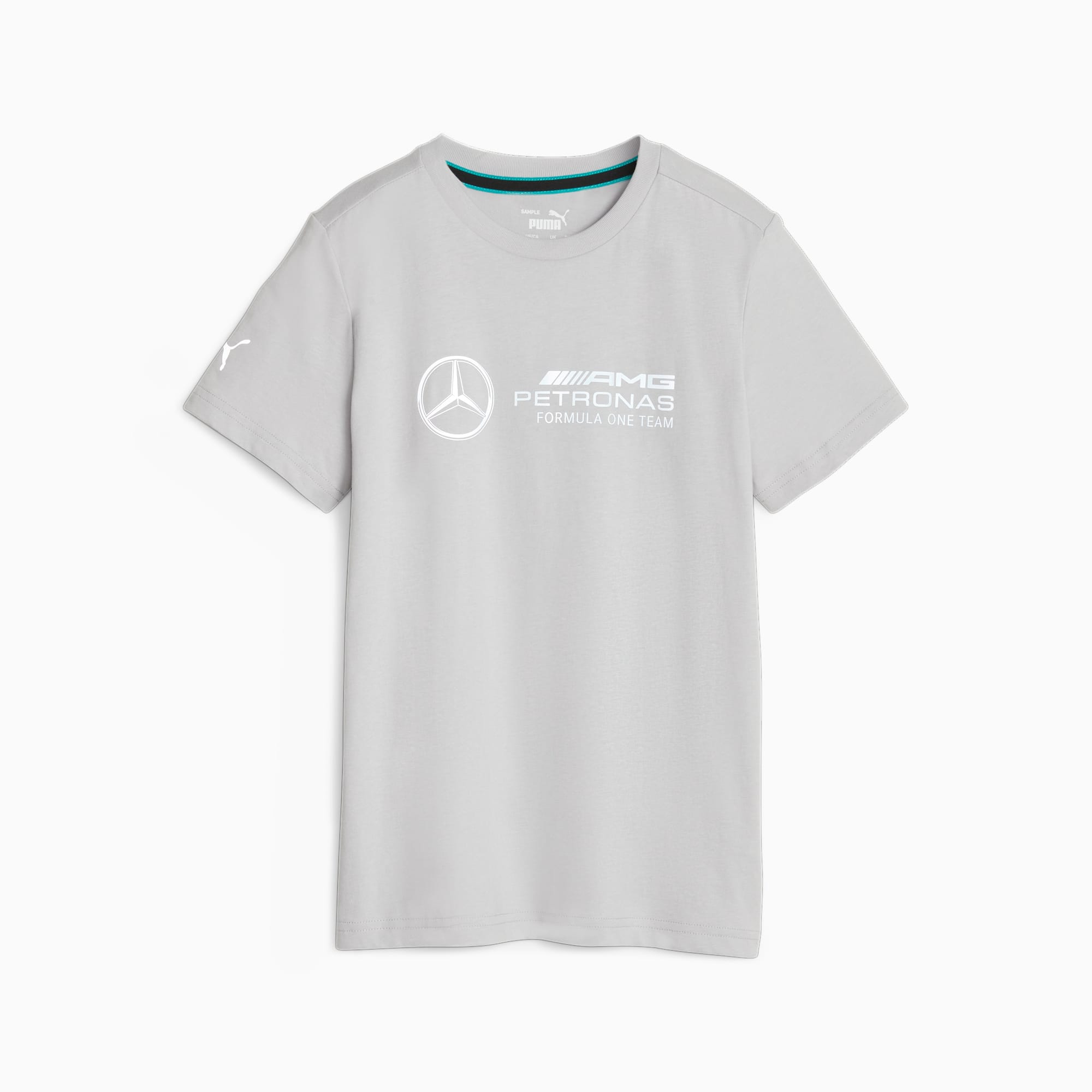 T-Shirt Mercedes-AMG Petronas Motorsport Con Logo Da Ragazzi, Argento/Altro