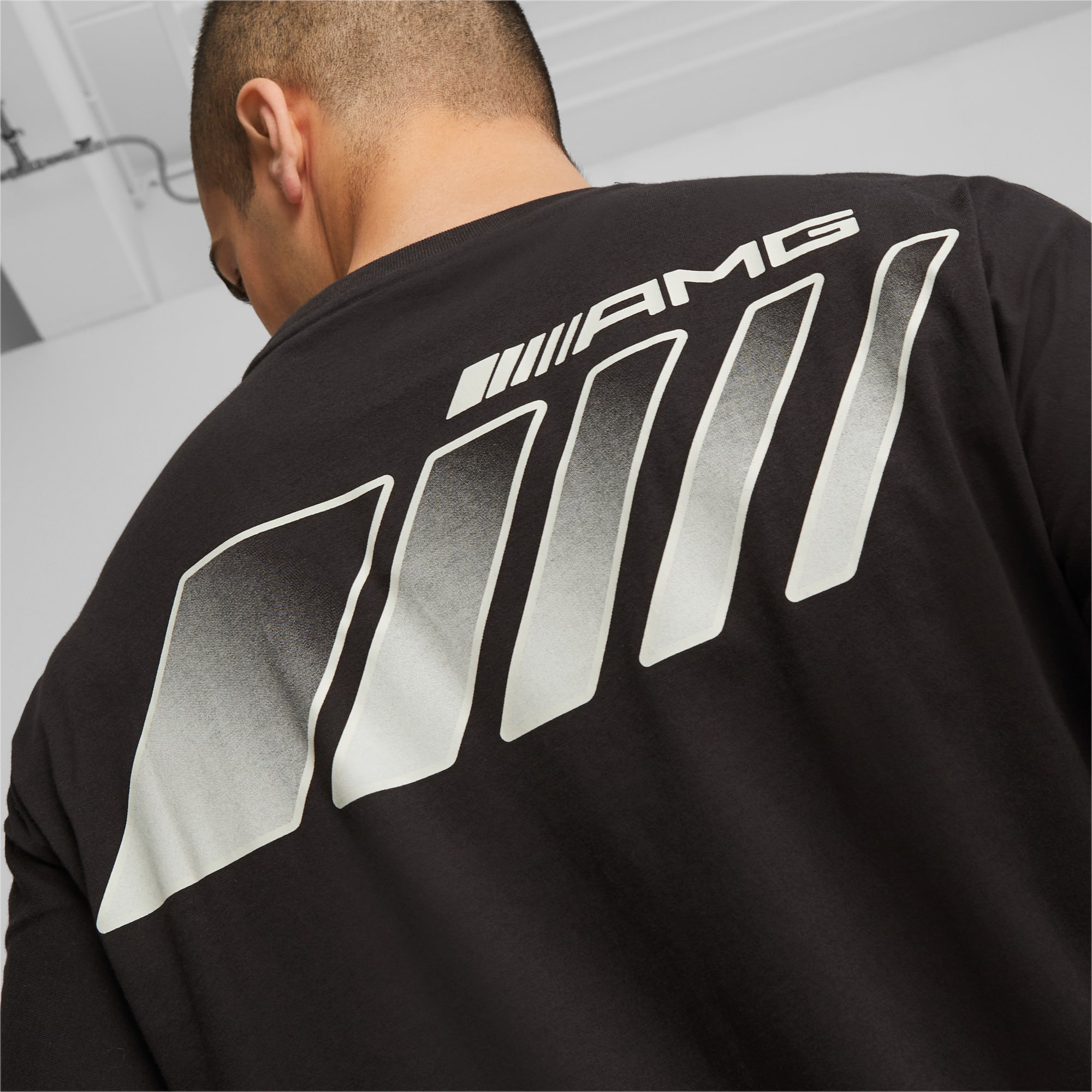 PUMA T-Shirt à Logo Mercedes-AMG Homme, Noir