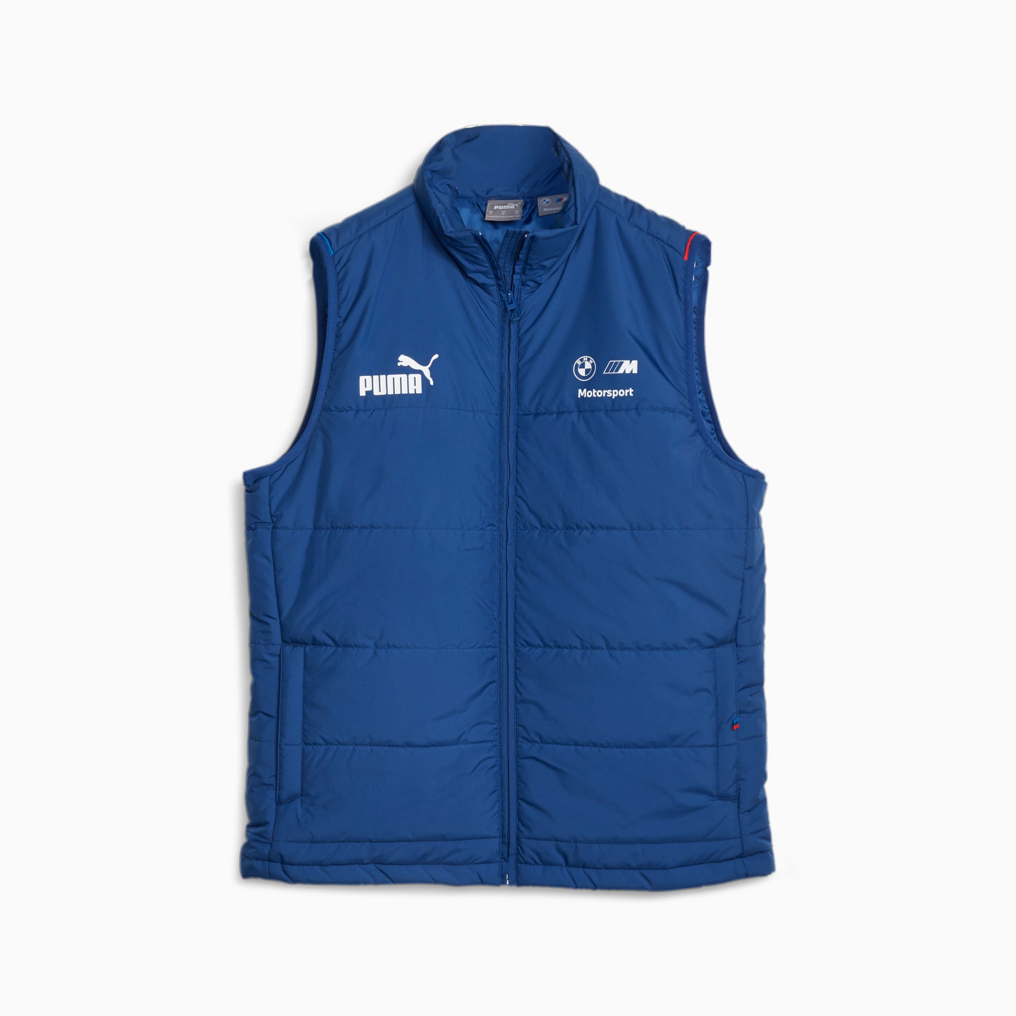 PUMA BMW M Motorsport Men's Mt7 Padded Vest Men's Jacket, Pro Blue/M Color, Size XL, Clothing
