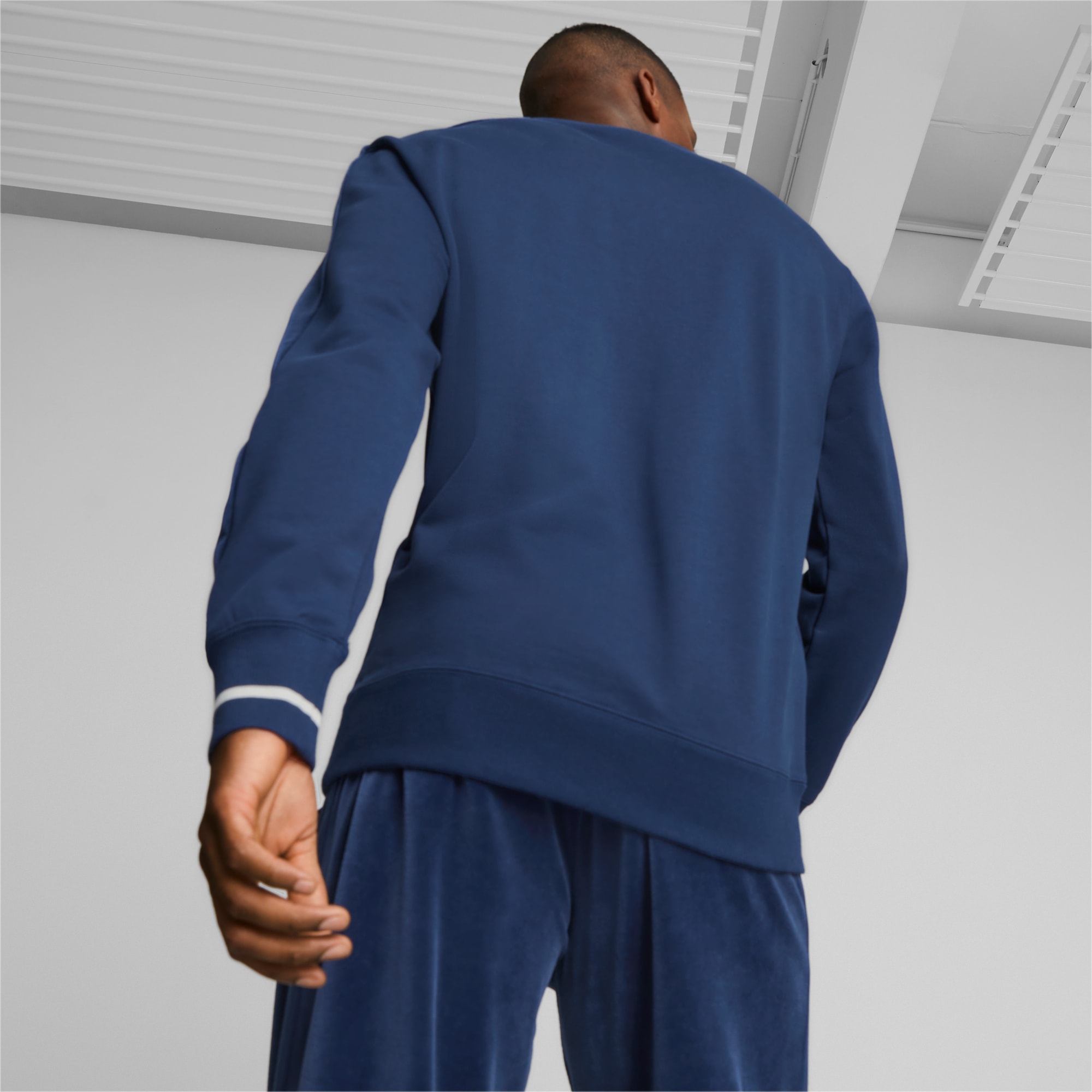 PUMA T7 Sweatshirt Herren, Blau, Größe: XS, Kleidung