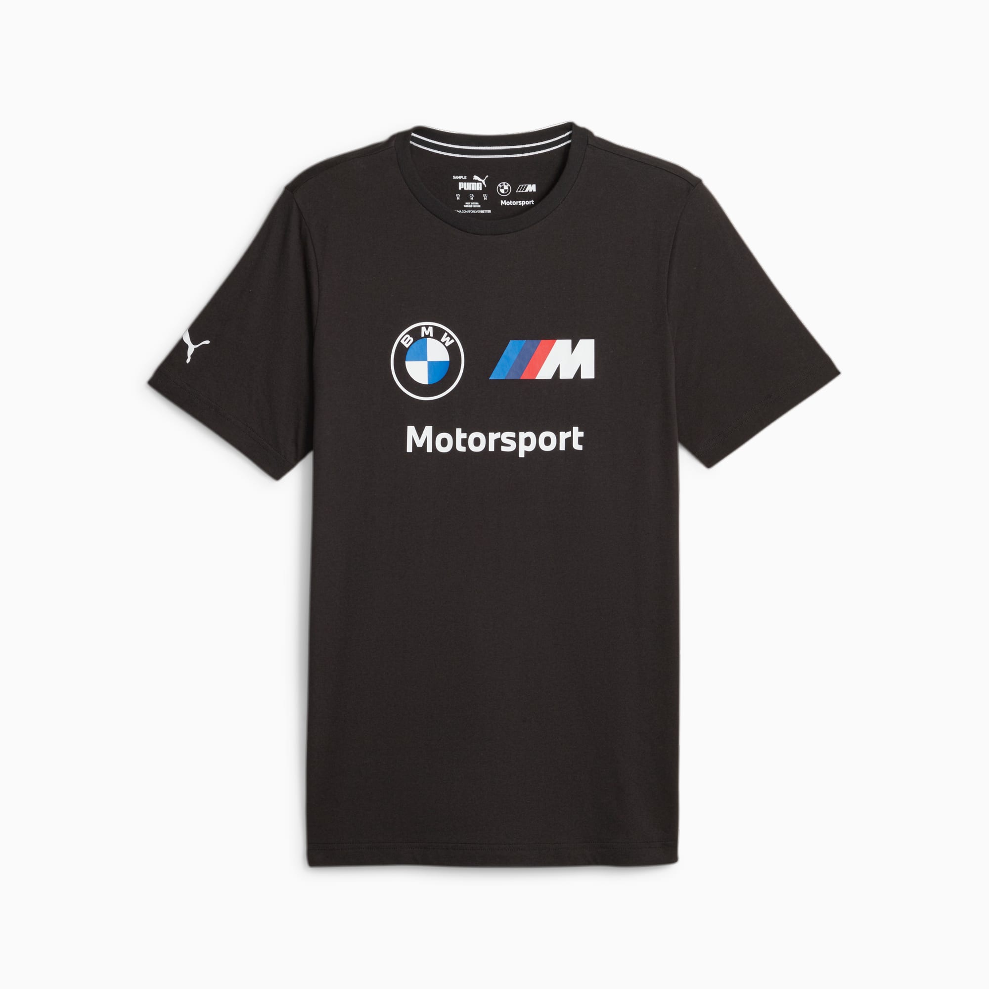 PUMA BMW M Motorsport ESS Logo T-shirt Voor Heren, Zwart