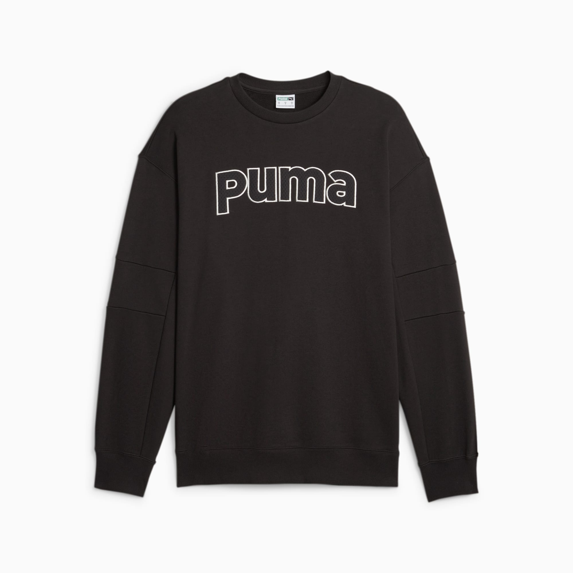 PUMA TEAM Relaxed Sweatshirt Herren, Schwarz, Größe: L, Kleidung