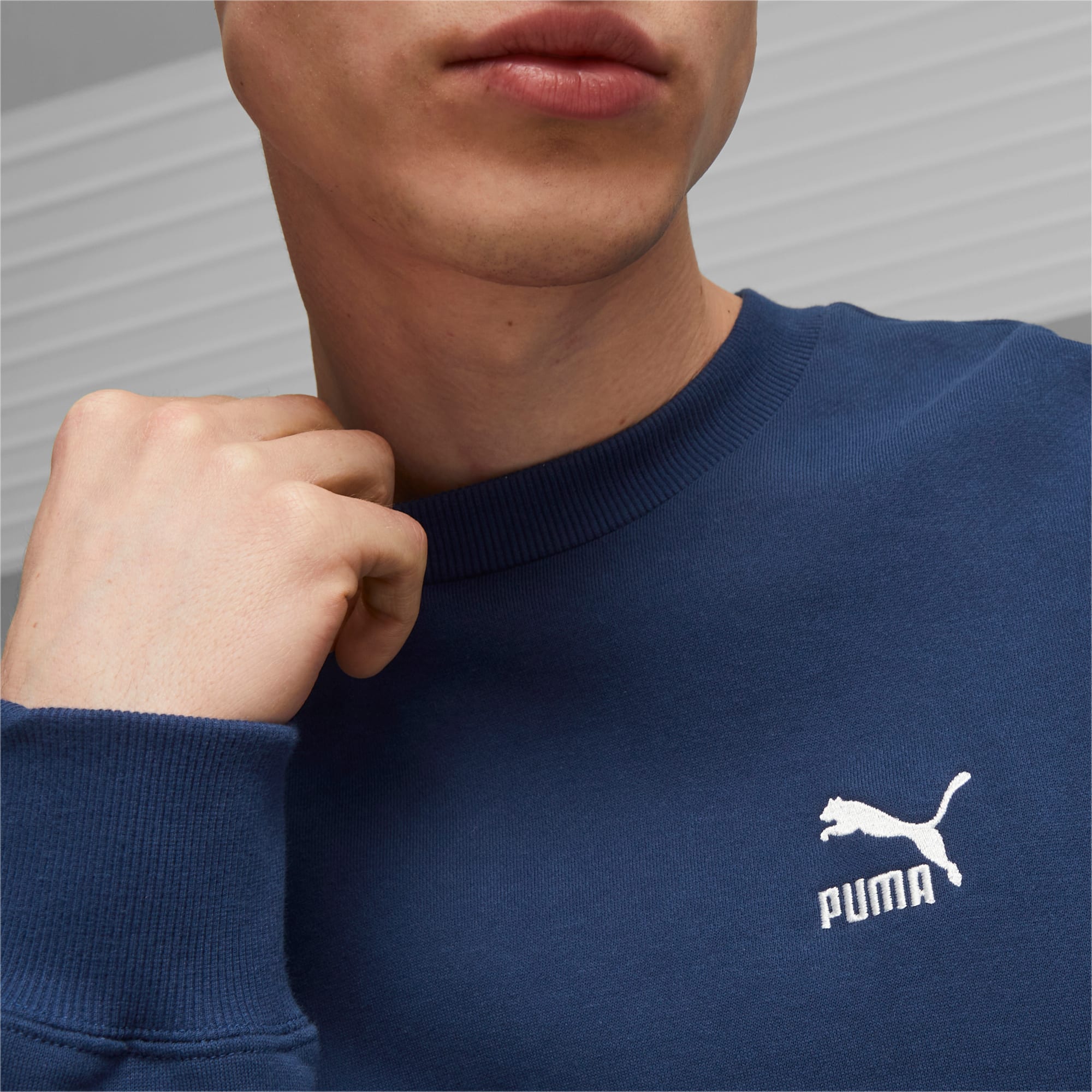 PUMA Better Classics Men's Sweatshirt, Persian Blue, Size XS, Clothing