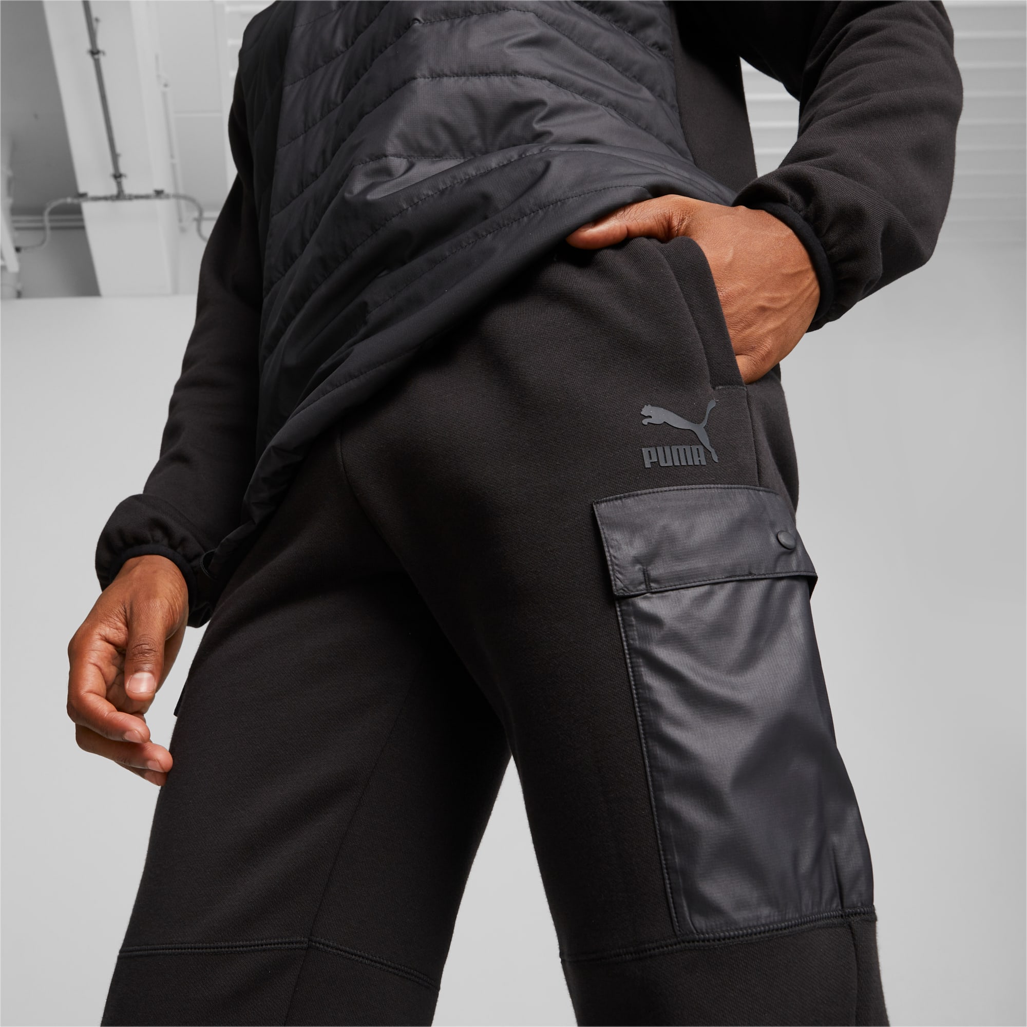 PUMA Pantalon Cargo CLASSICS UTILITY Pour Homme, Noir
