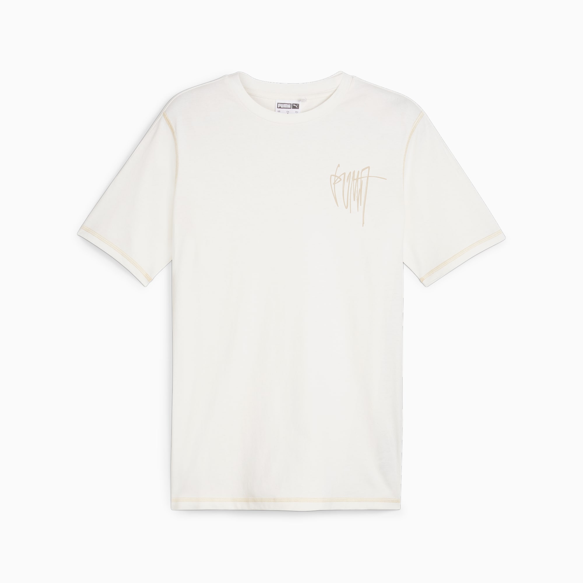 Men's PUMA Classics Graphic T-Shirt, Warm White, Size XXS, Clothing