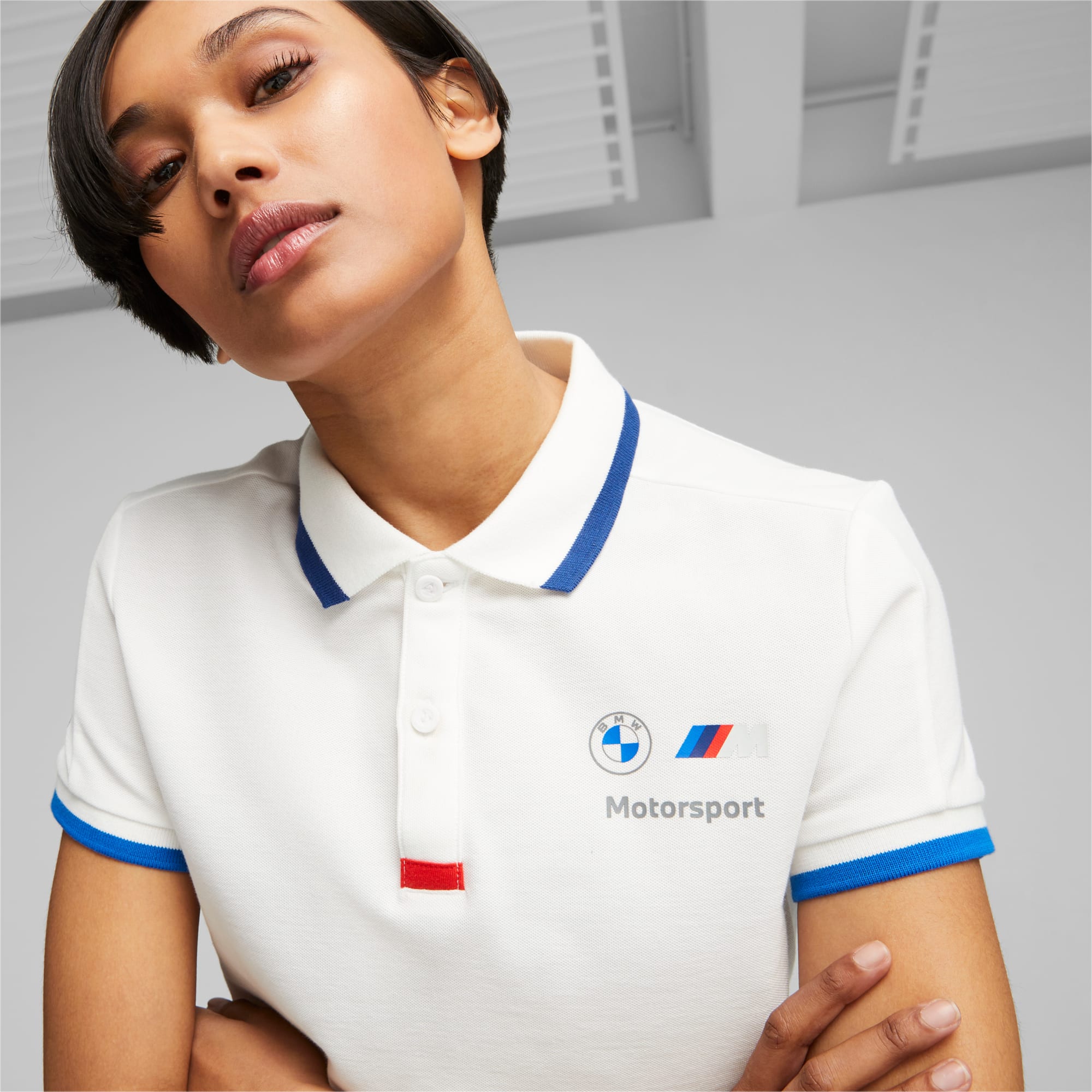 PUMA BMW M Motorsport Poloshirt Voor Dames, Wit