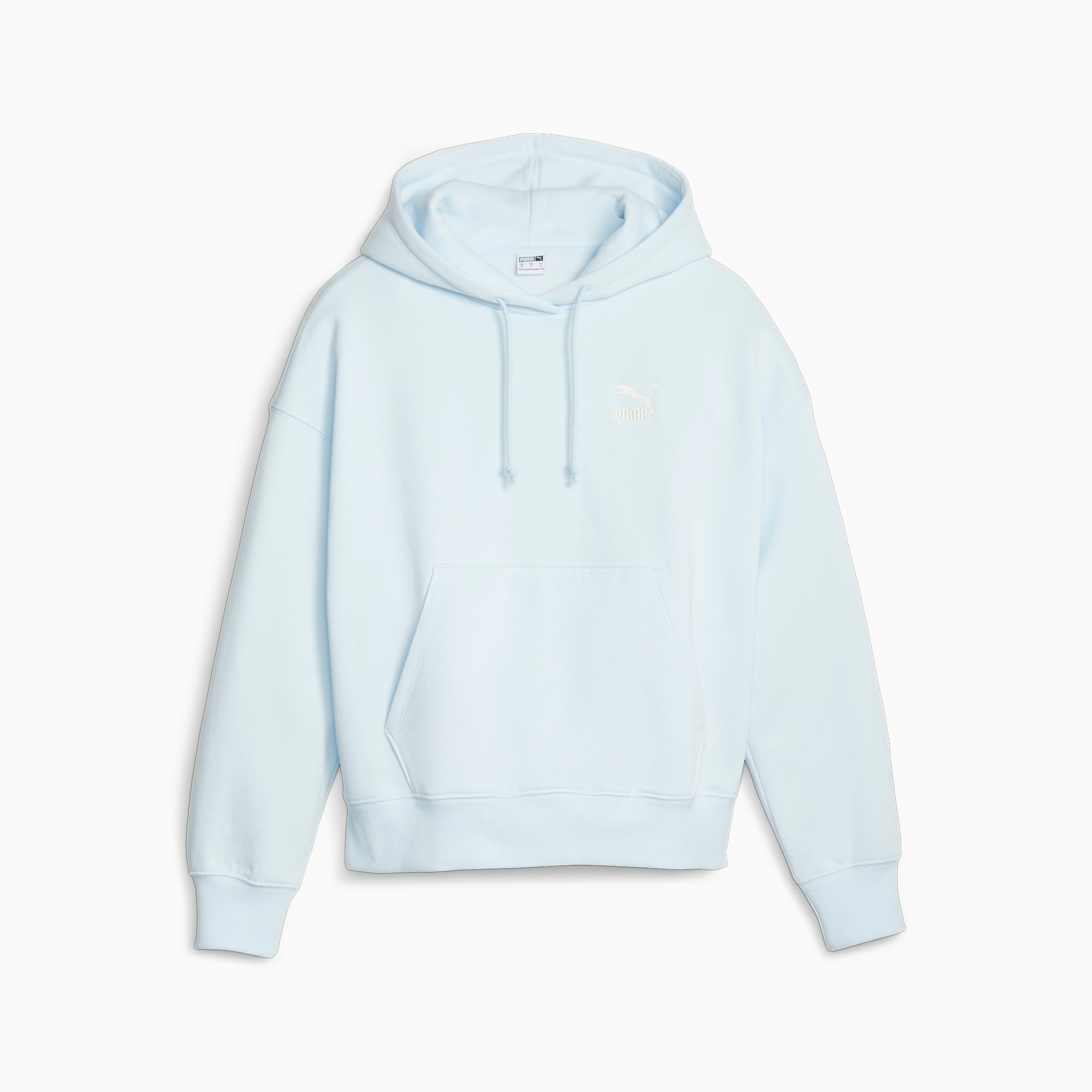 PUMA Classics Women's Oversized Hoodie, Icy Blue, Size S, Clothing