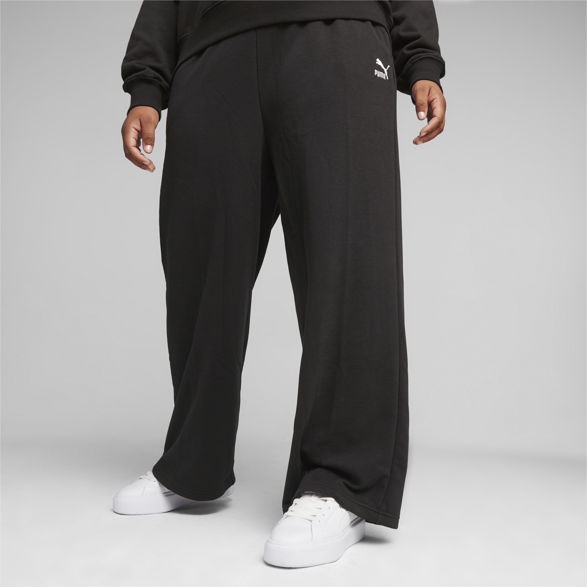 PUMA Classics Women's Relaxed Sweatpants, Black, Size XXS, Clothing