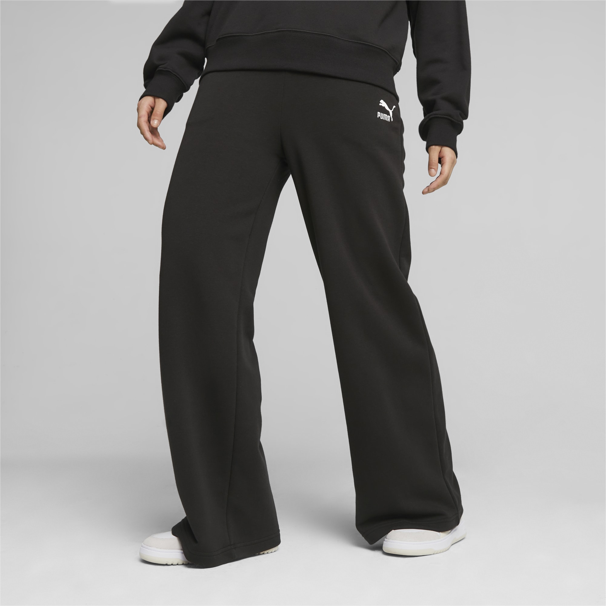 PUMA Classics Women's Relaxed Sweatpants, Black, Size 3XL, Clothing