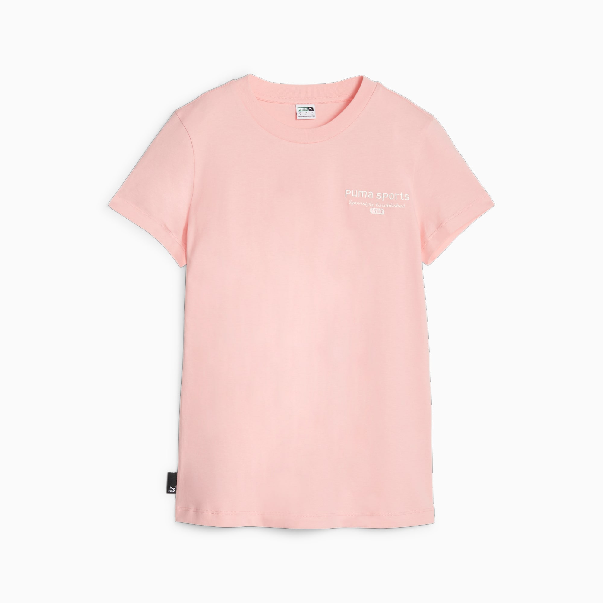 PUMA TEAM Graphic T-shirt Voor Dames, Roze
