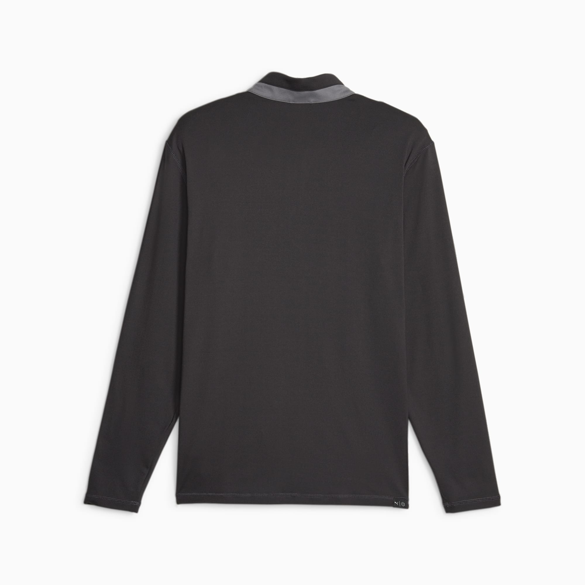 PUMA Lichtgewicht golftop met kwartrits, Zwart