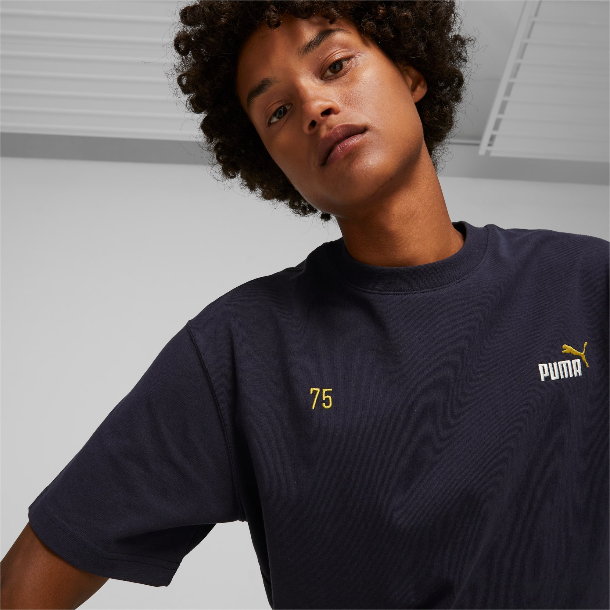 PUMA T-Shirt Emblématique Avec Logo Des 75 Ans Pour Homme, Bleu