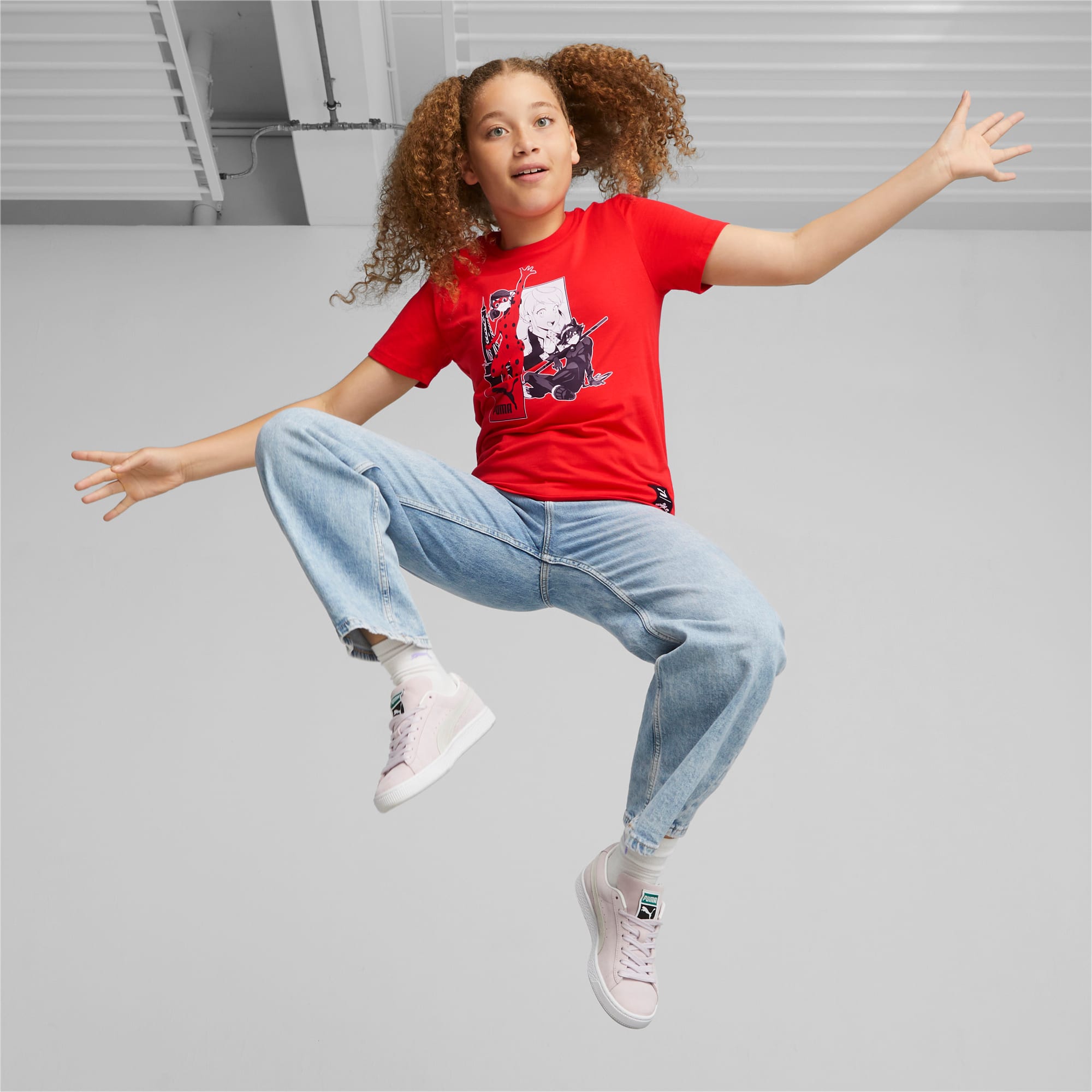 PUMA X MIRACULOUS T-Shirt Teenager Für Kinder, Rot, Größe: 15-16Y, Kleidung