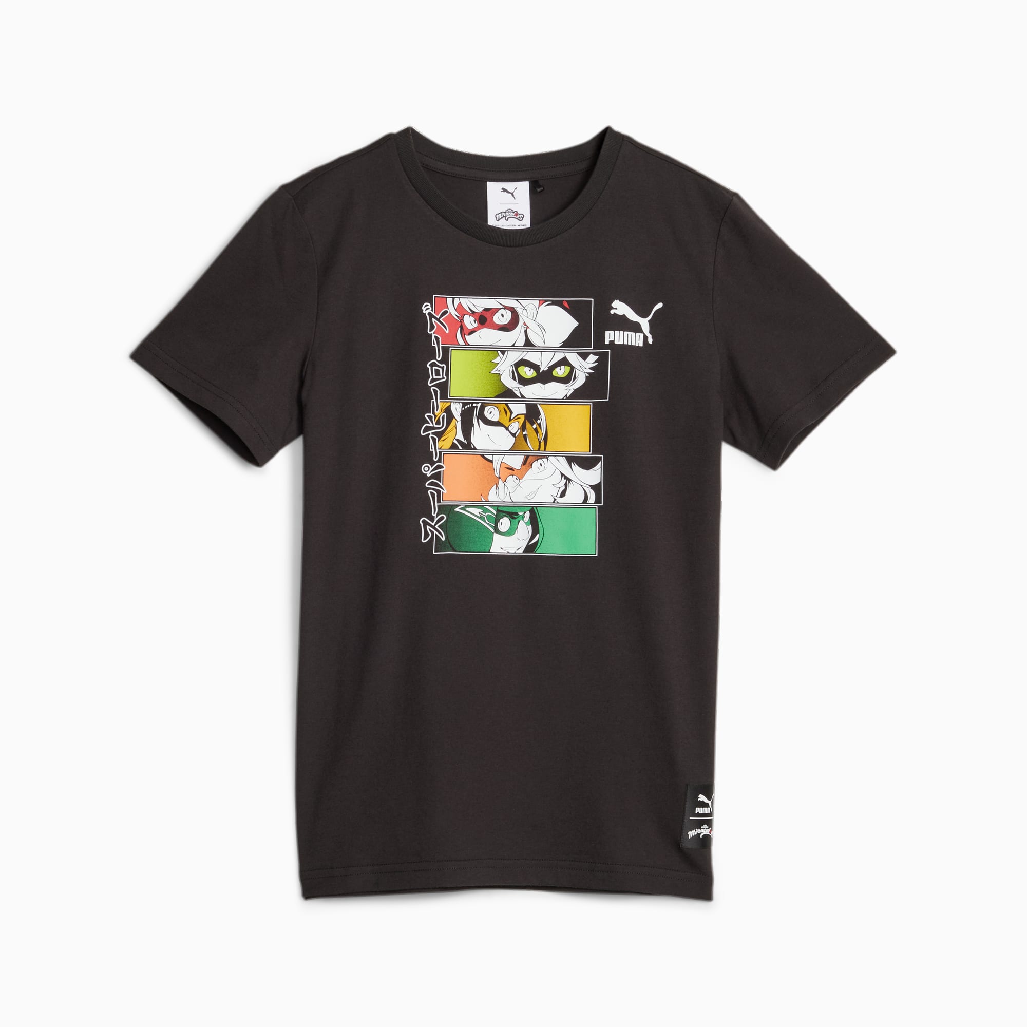 Chaussure T-Shirt PUMA X MIRACULOUS Enfant Et Adolescent, Noir/Blanc