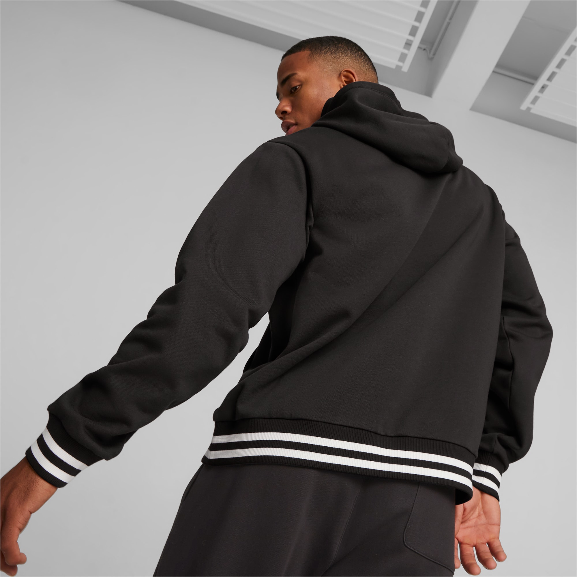 PUMA Franchise Core Men's Basketball Hoodie, Black, Size XS, Clothing