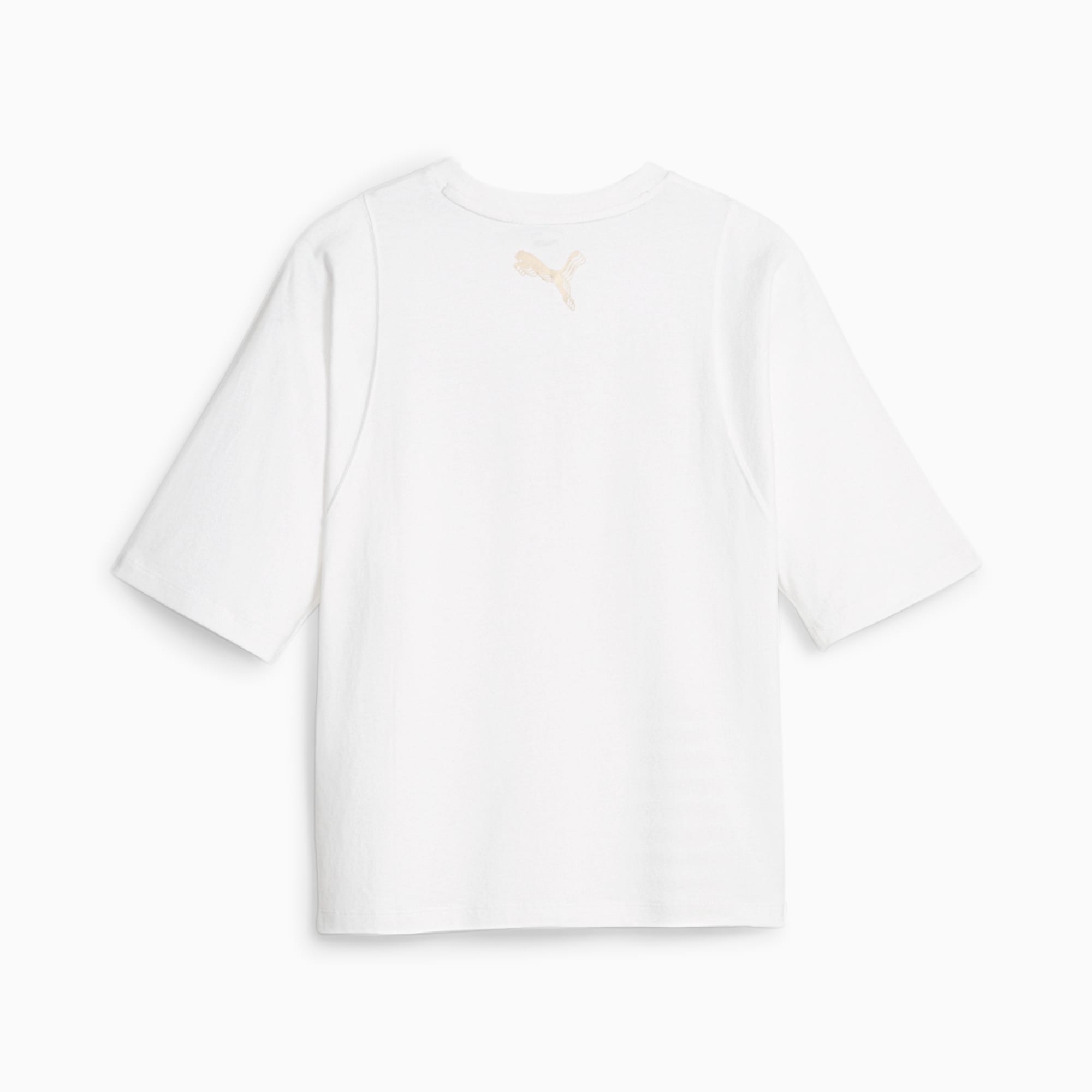 PUMA T-Shirt De Basketball Gold Standard Femme, Blanc
