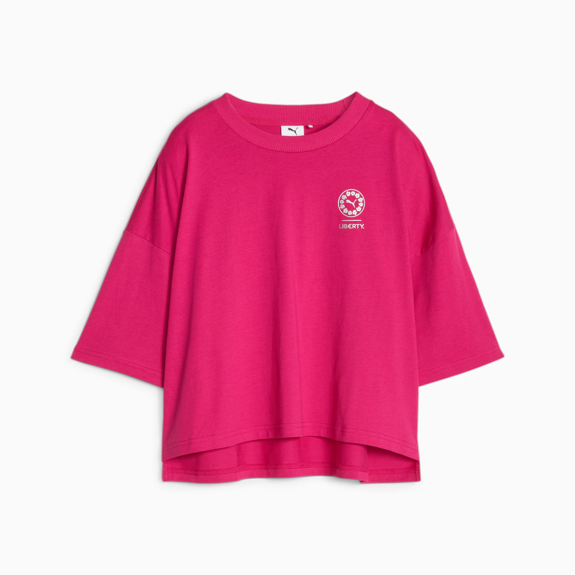 PUMA X LIBERTY Graphic T-Shirt Damen, Rosa, Größe: L, Kleidung
