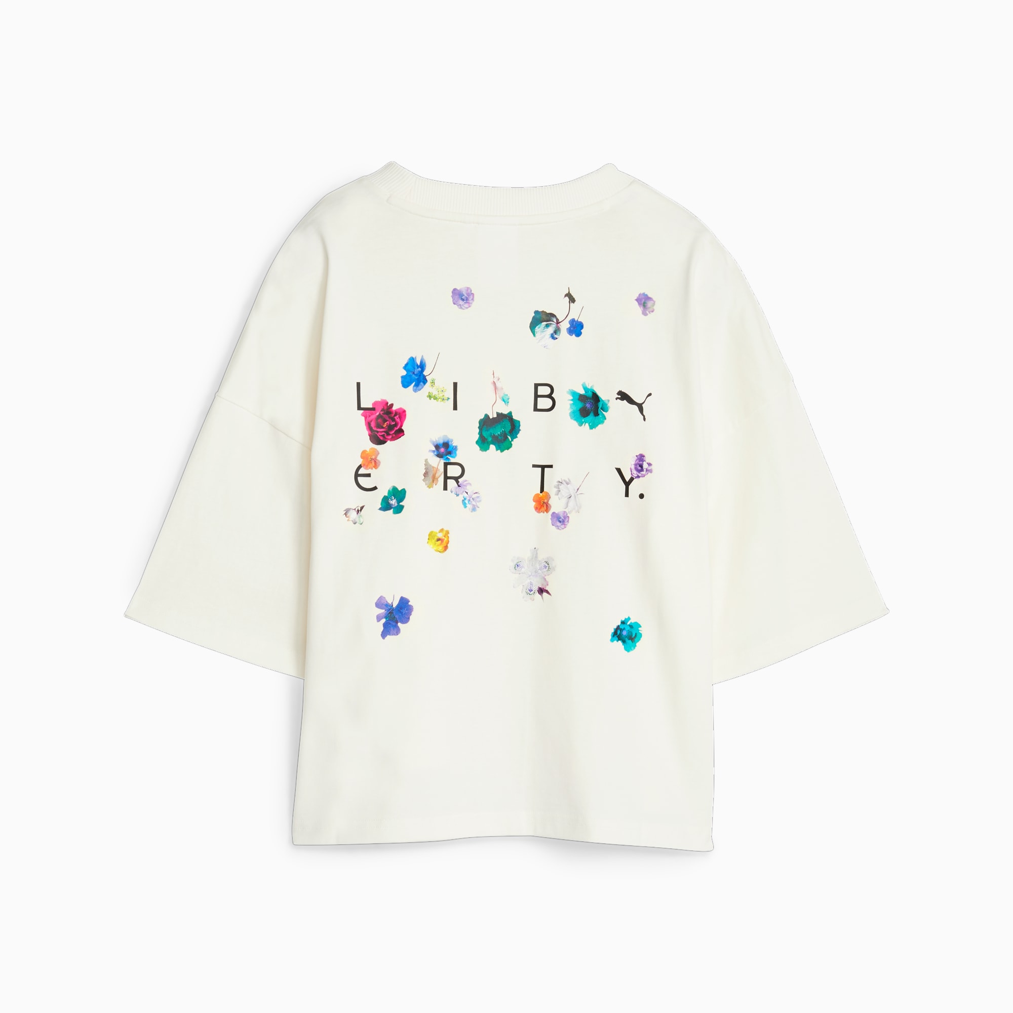 PUMA X LIBERTY Graphic T-Shirt Damen, Weiß, Größe: M, Kleidung