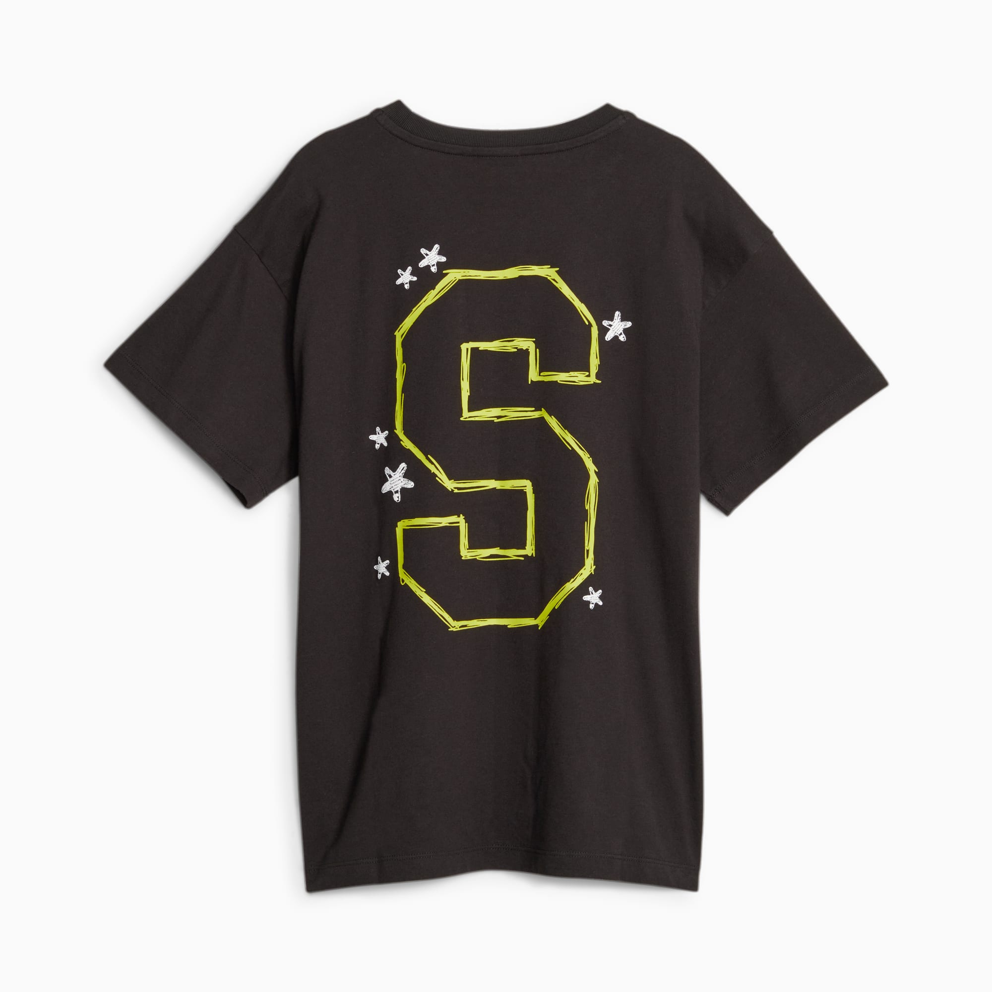 PUMA X SPONGEBOB SCHWAMMKOPF Graphic T-Shirt Teenager Für Kinder, Schwarz, Größe: 164, Kleidung
