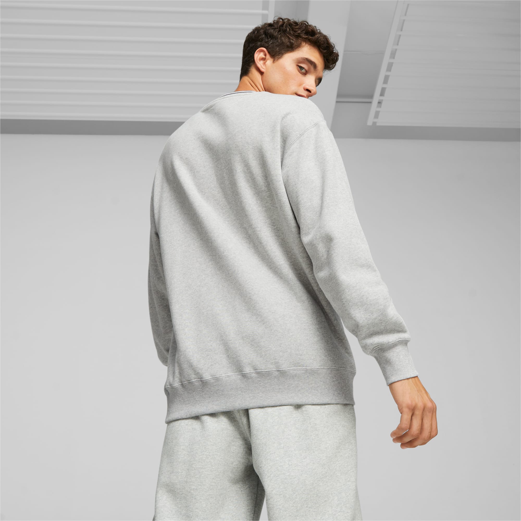 PUMA X Staple Men's Sweatshirt, Light Grey Heather, Size XS, Clothing