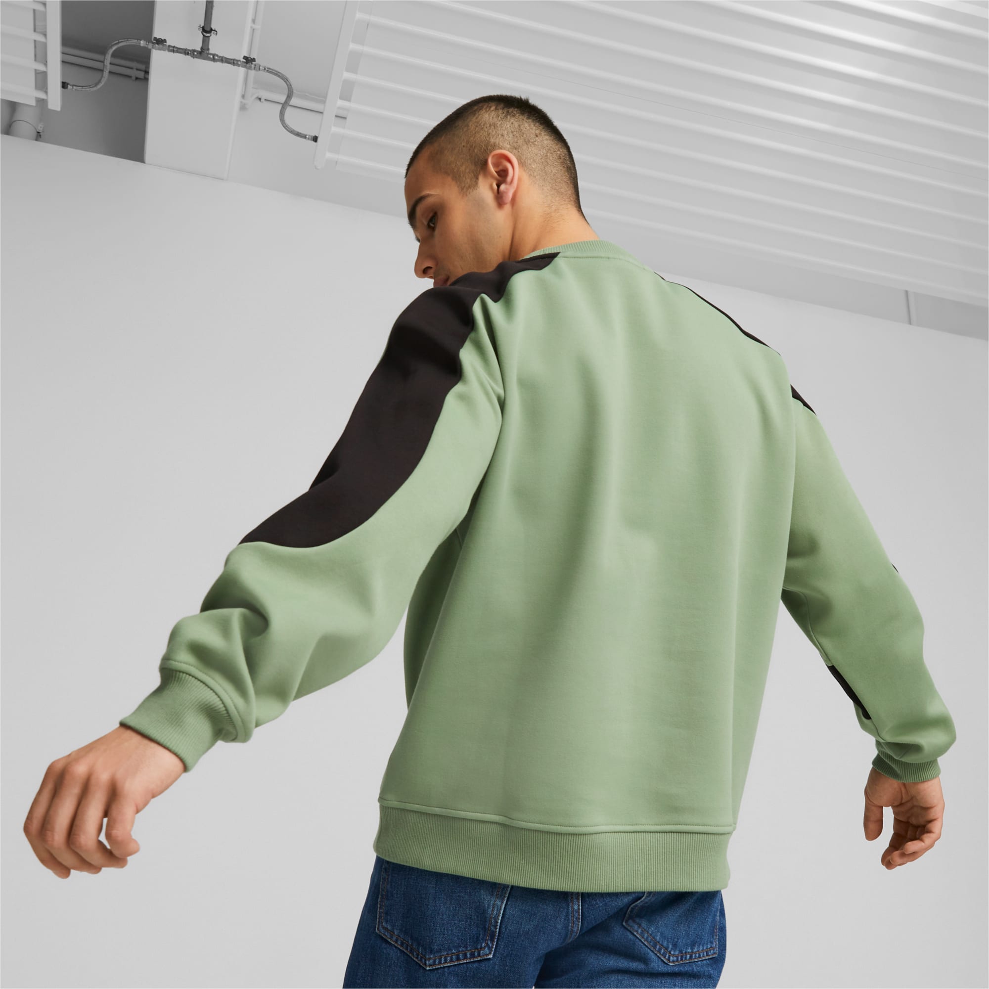 PUMA Mercedes-Amg Men's Sweatshirt, Dusty Green