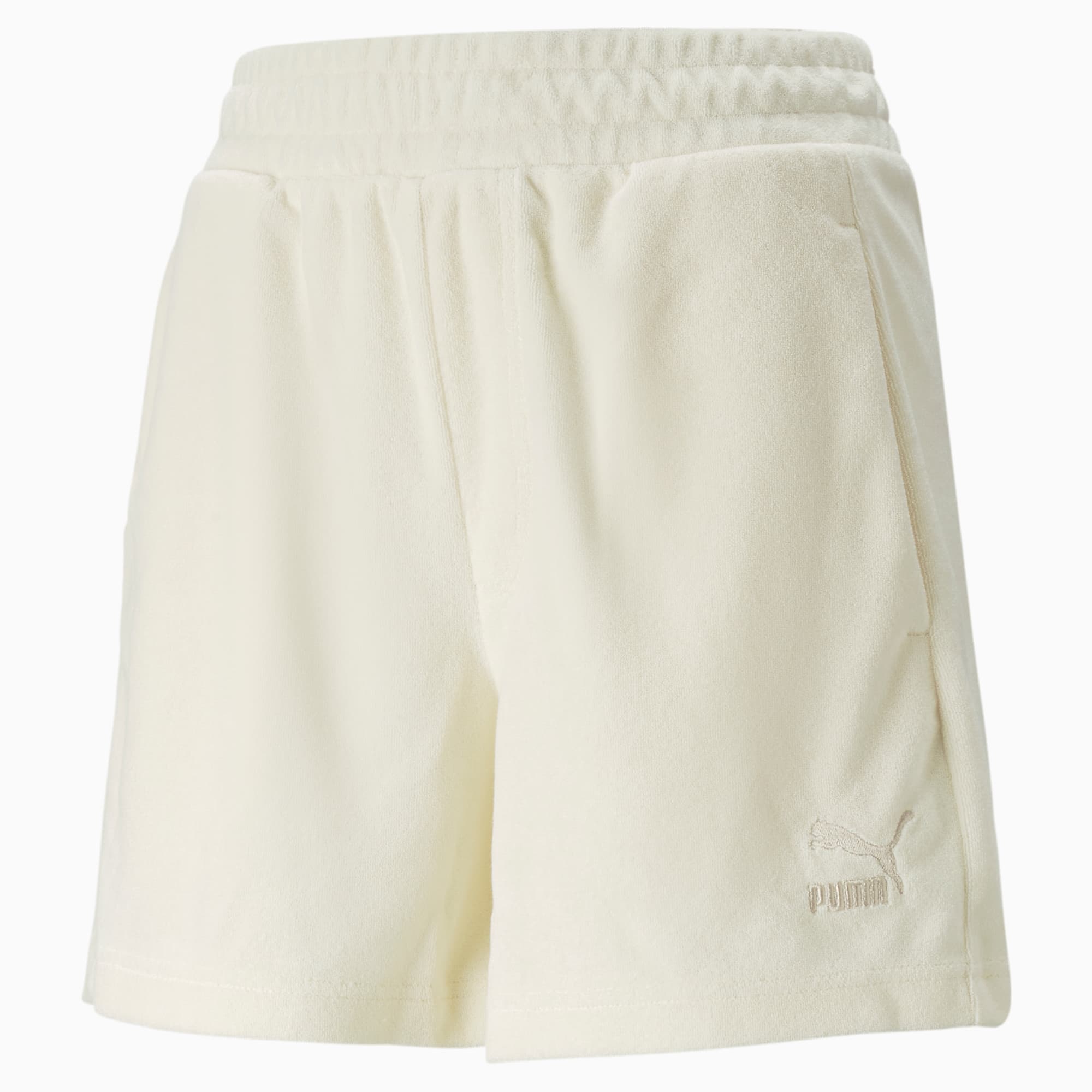PUMA Classics Frottee-Shorts Damen, Mehrfarbig, Größe: L, Kleidung