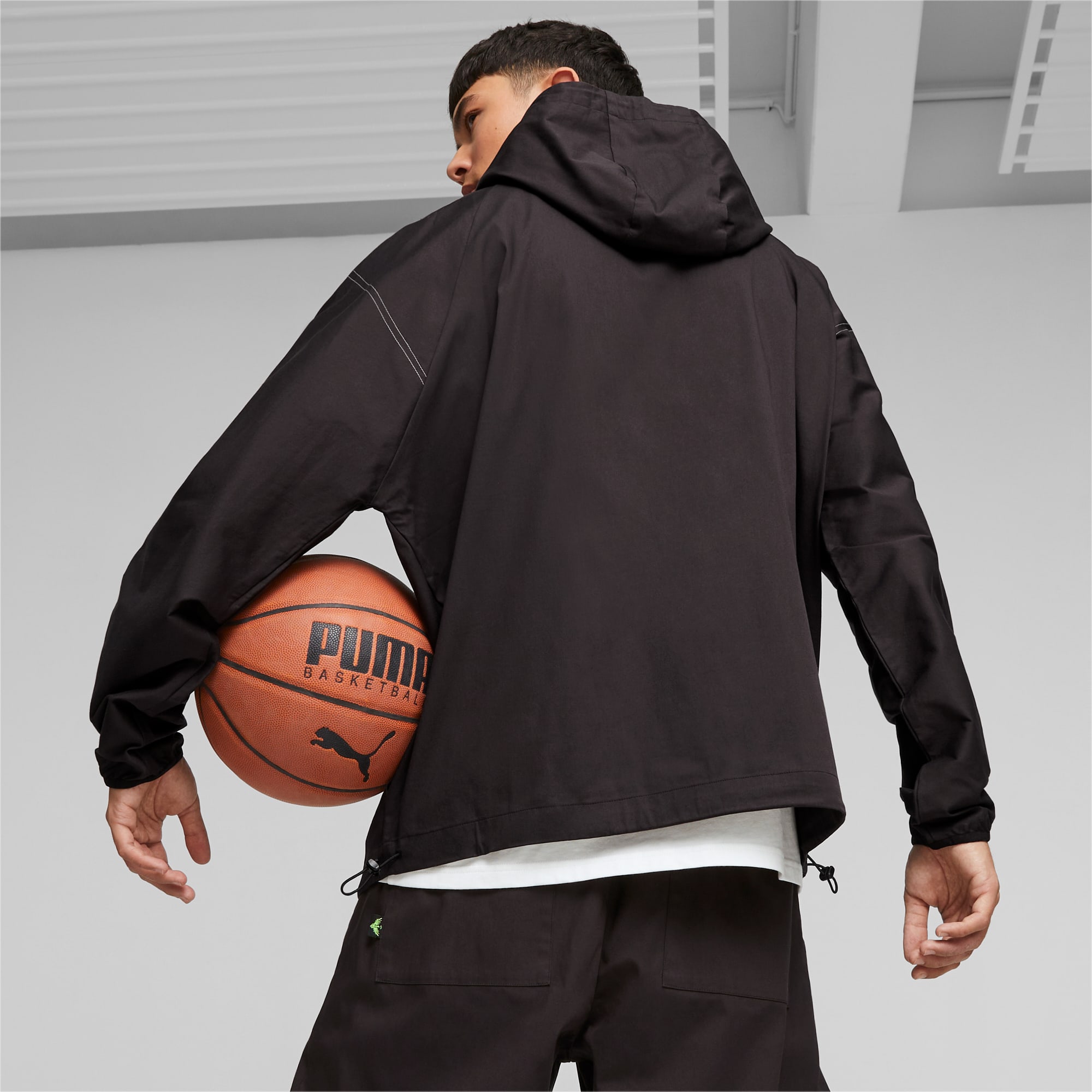 PUMA Melo X Toxic Men's Basketball Dime Jacket, Black, Size S, Clothing