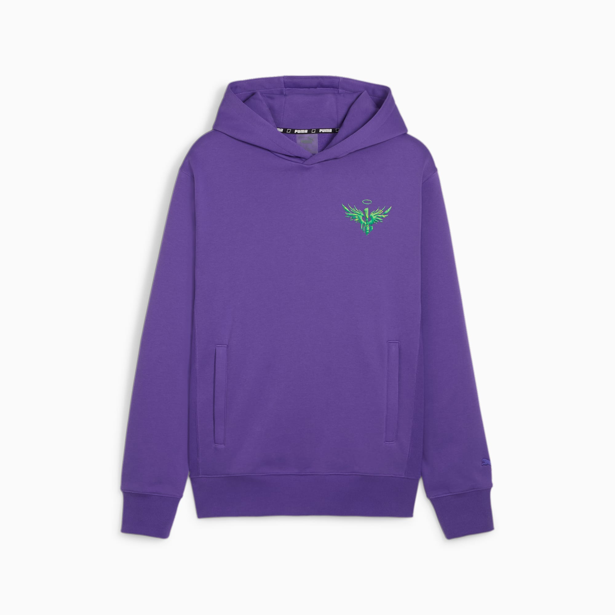 PUMA Melo X Toxic Men's Basketball Hoodie, Violet, Size XS, Clothing