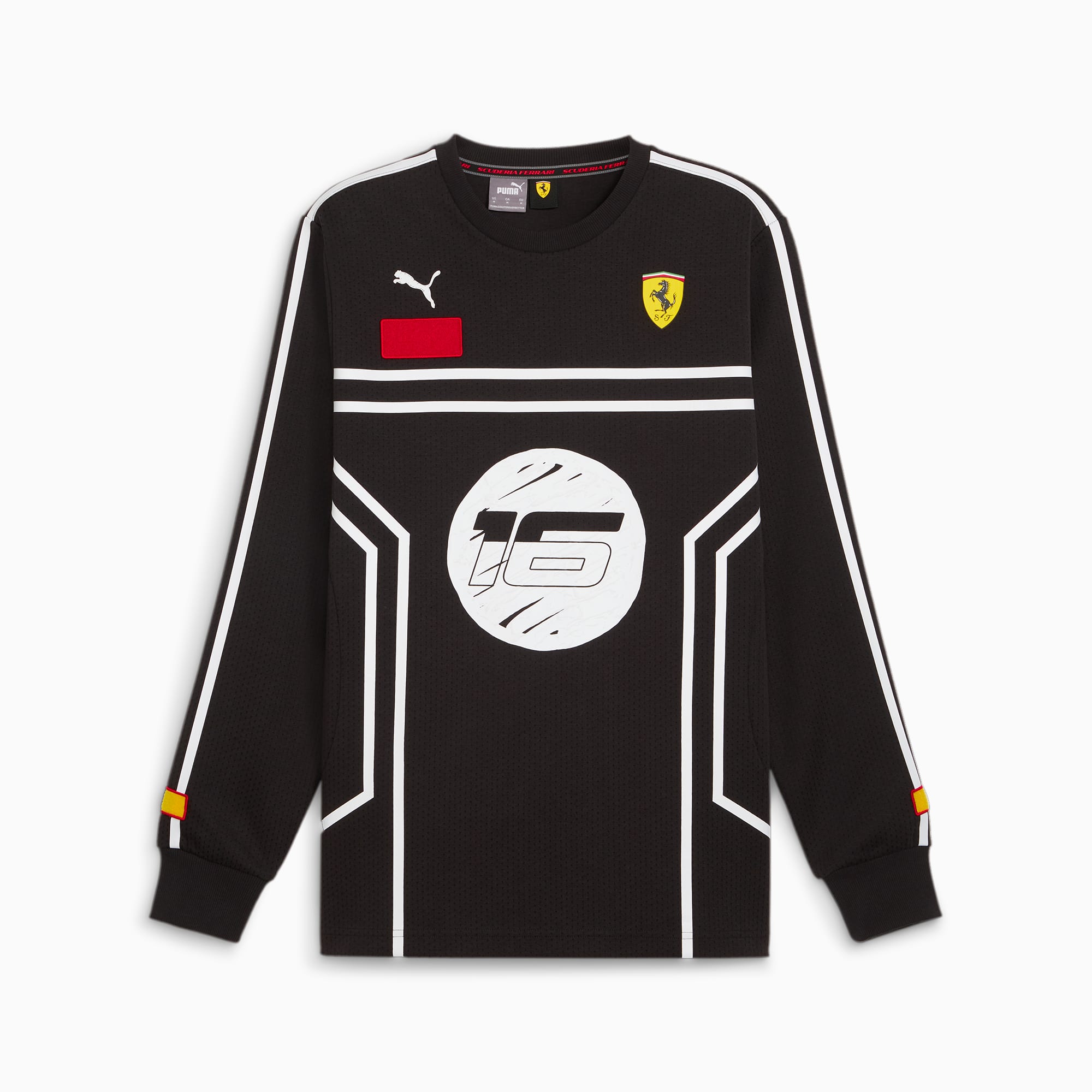 PUMA T-Shirt En Mesh Scuderia Ferrari X Joshua Vides Pour Homme, Noir