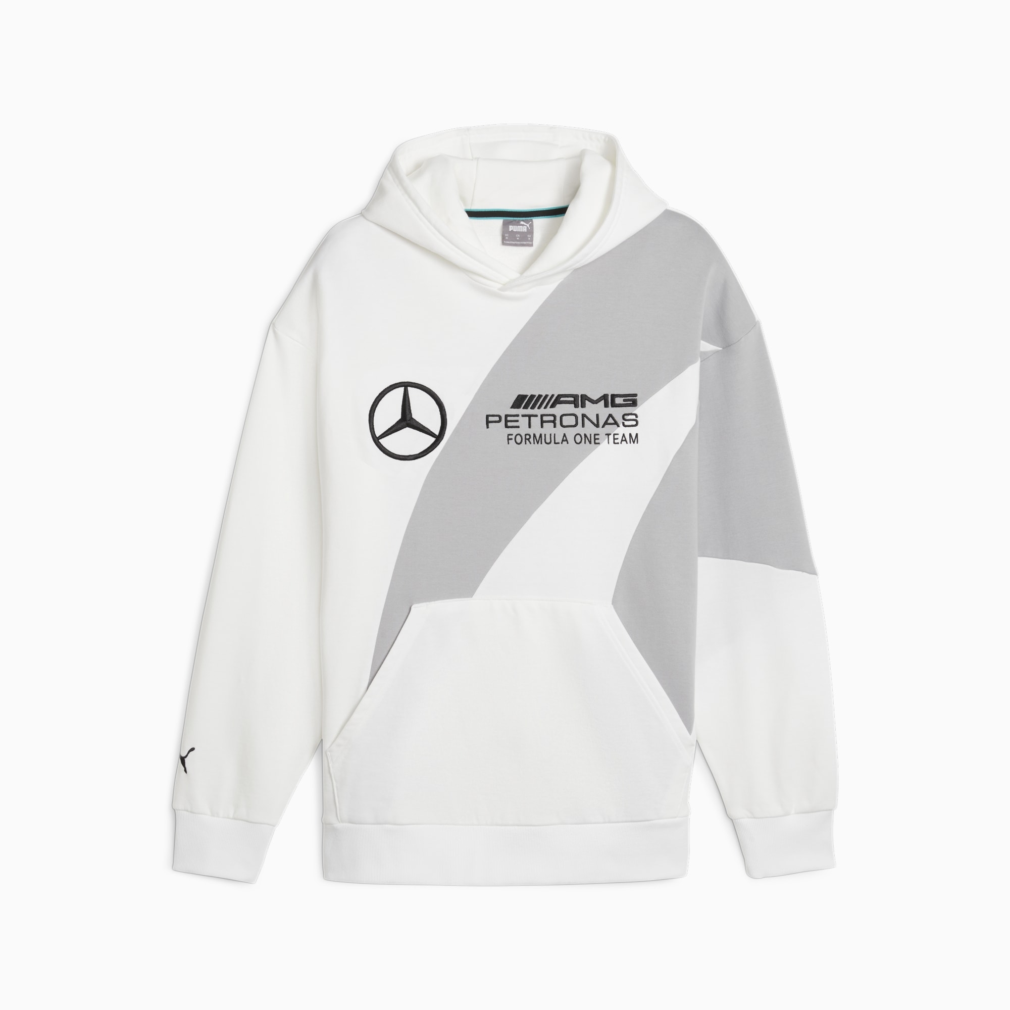 PUMA Mercedes-Amg Petronas Motorsport Statement Men's Hoodie, White, Size XS, Clothing