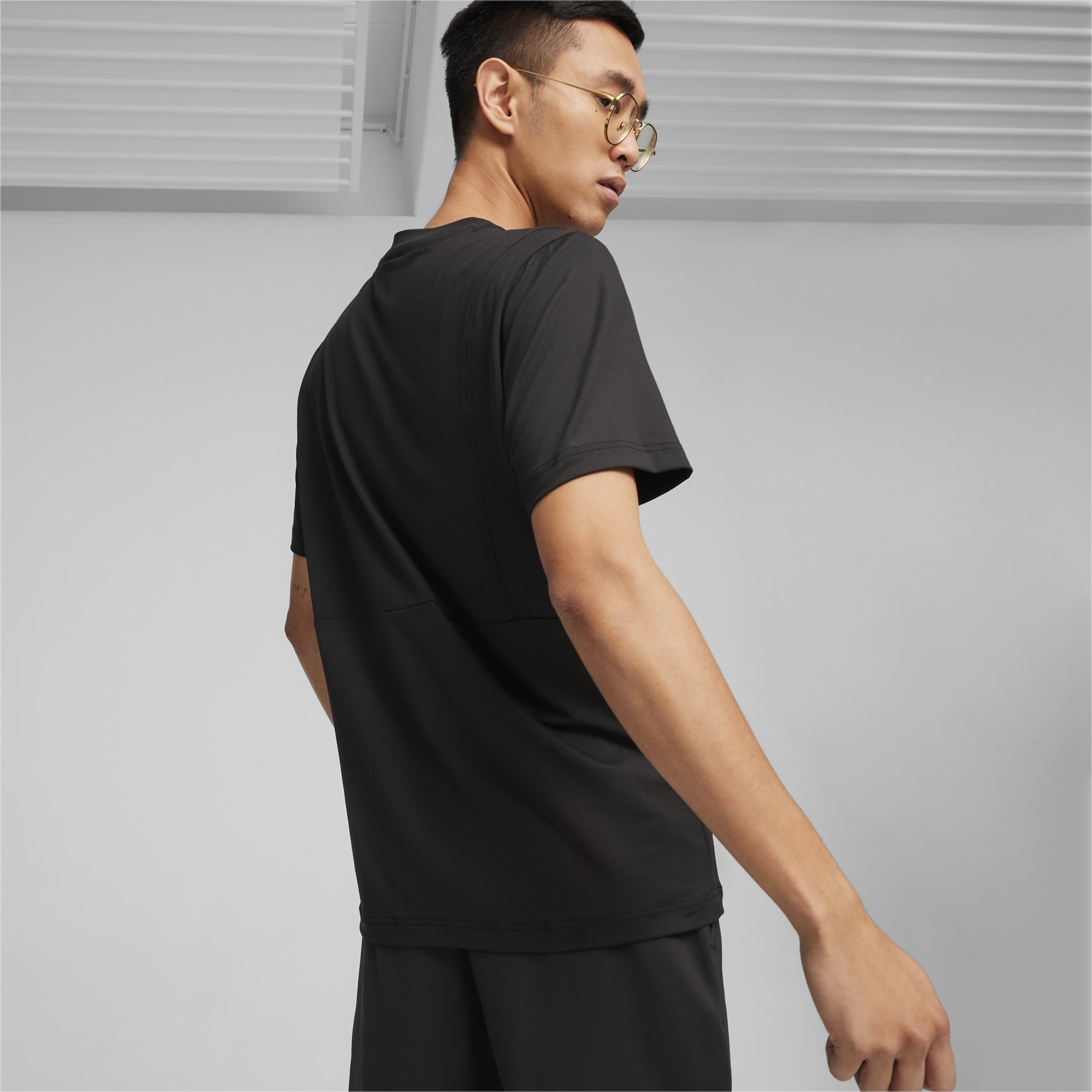 PUMA Mercedes-Amg Petronas Motorsport Men's Cloudspun T-Shirt, Black, Size XL, Clothing