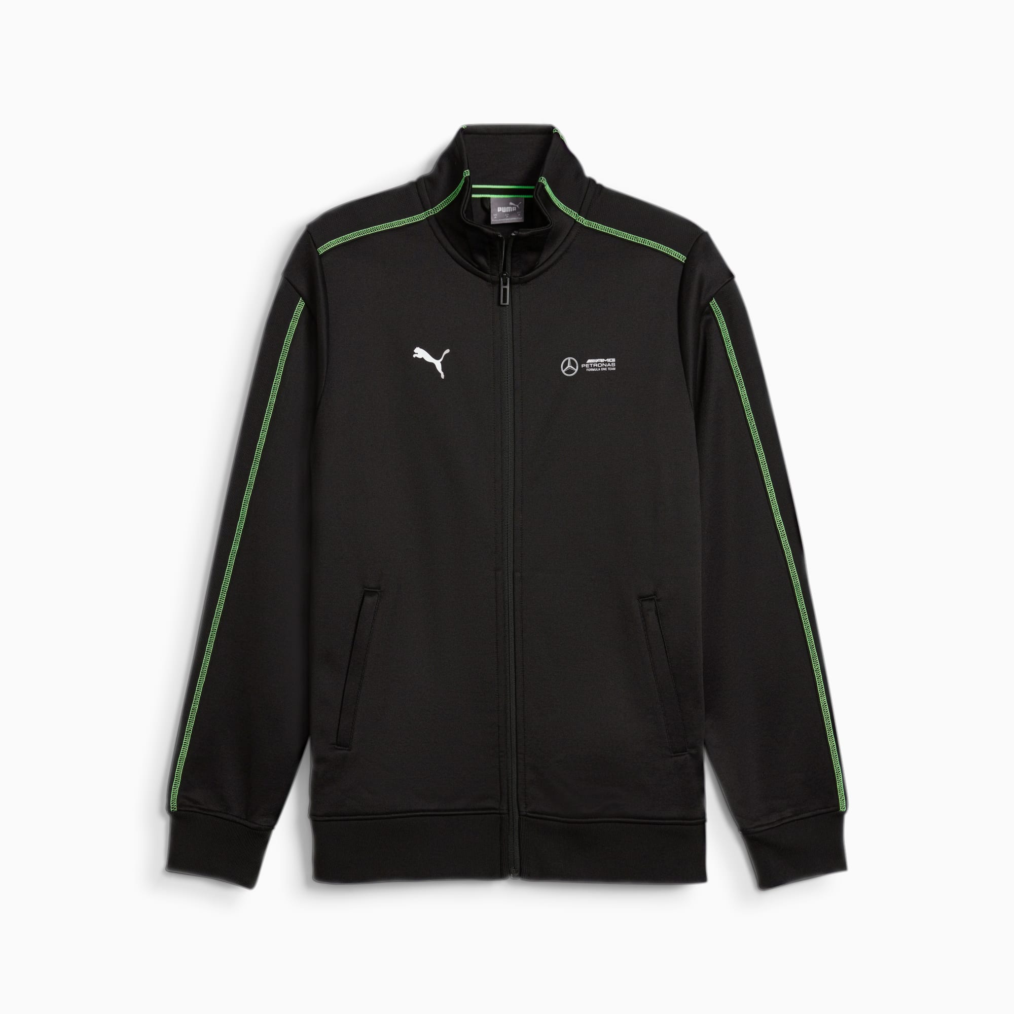 Men's PUMA Mercedes-Amg Petronas Mt7 Track Jacket, Black, Size XL, Clothing