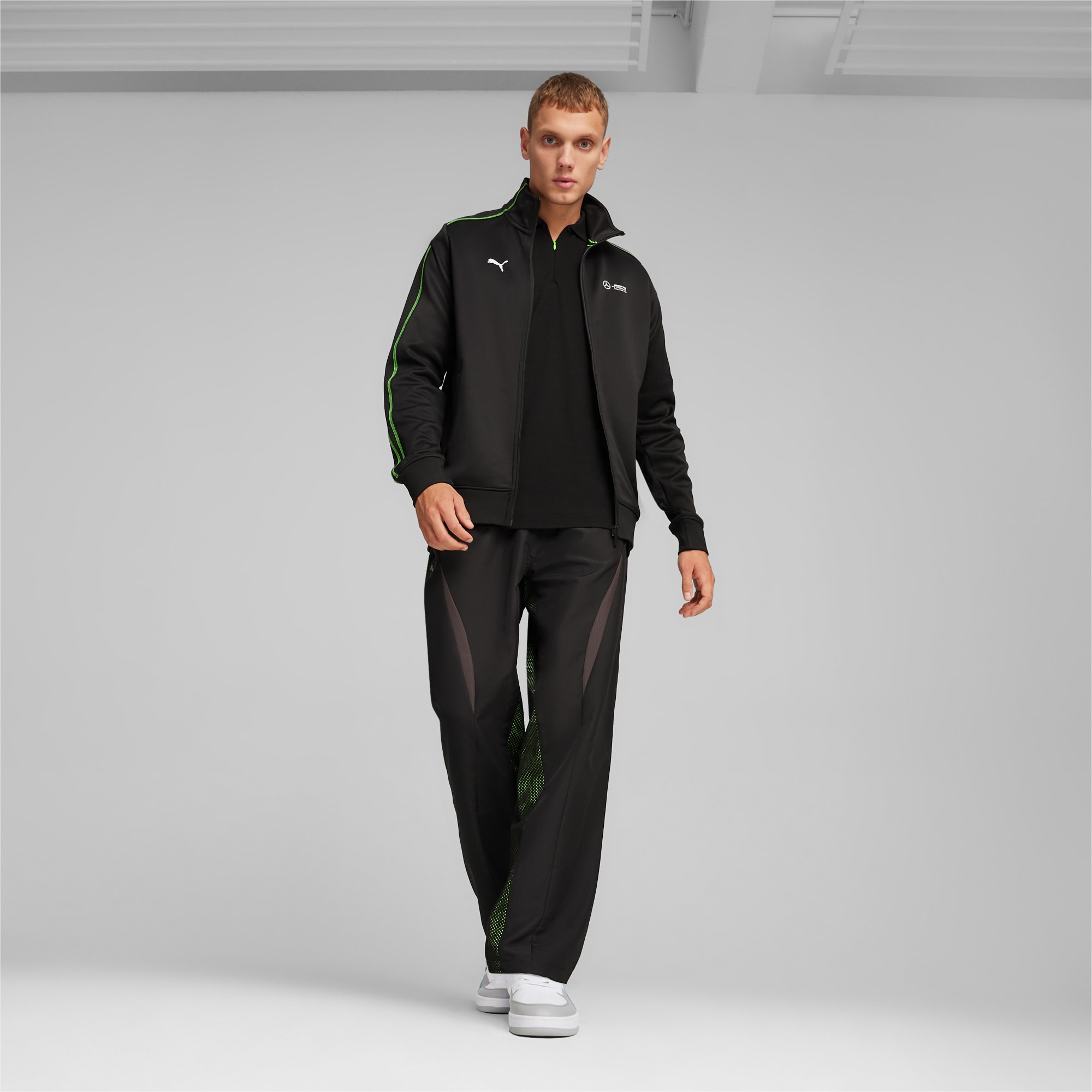 Men's PUMA Mercedes-Amg Petronas Mt7 Track Jacket, Black, Size M, Clothing