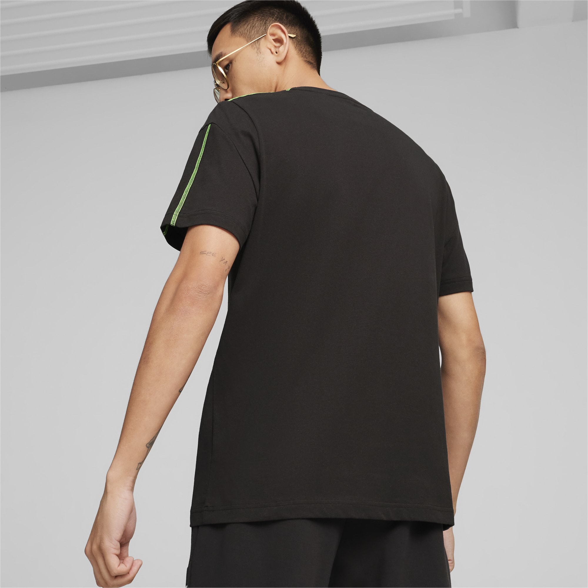Men's PUMA Mercedes-Amg Petronas Mt7 T-Shirt, Black, Size S, Clothing