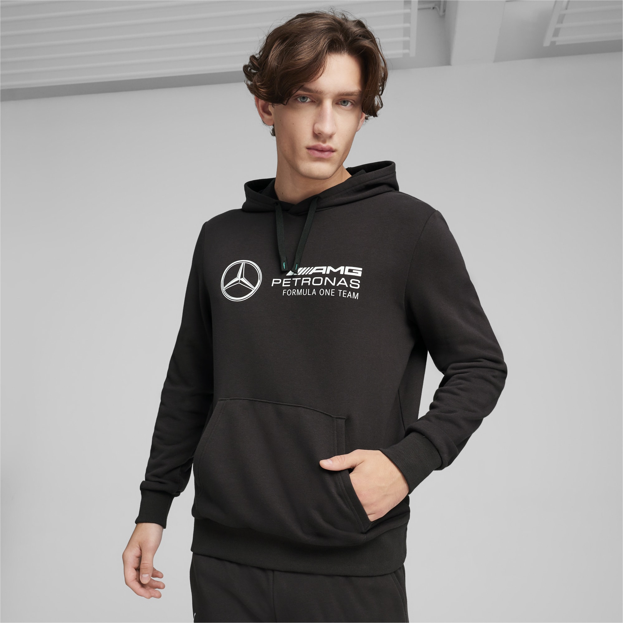 PUMA Mercedes-AMG Petronas Motorsport ESS Hoodie Herren, Schwarz, Größe: L, Kleidung