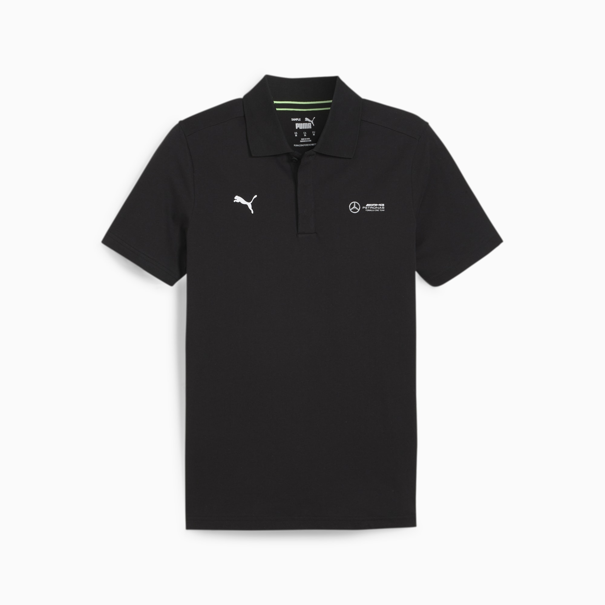 PUMA Mercedes-Amg Petronas Motorsport Men's Ess Polo Shirt, Black, Size XS, Clothing