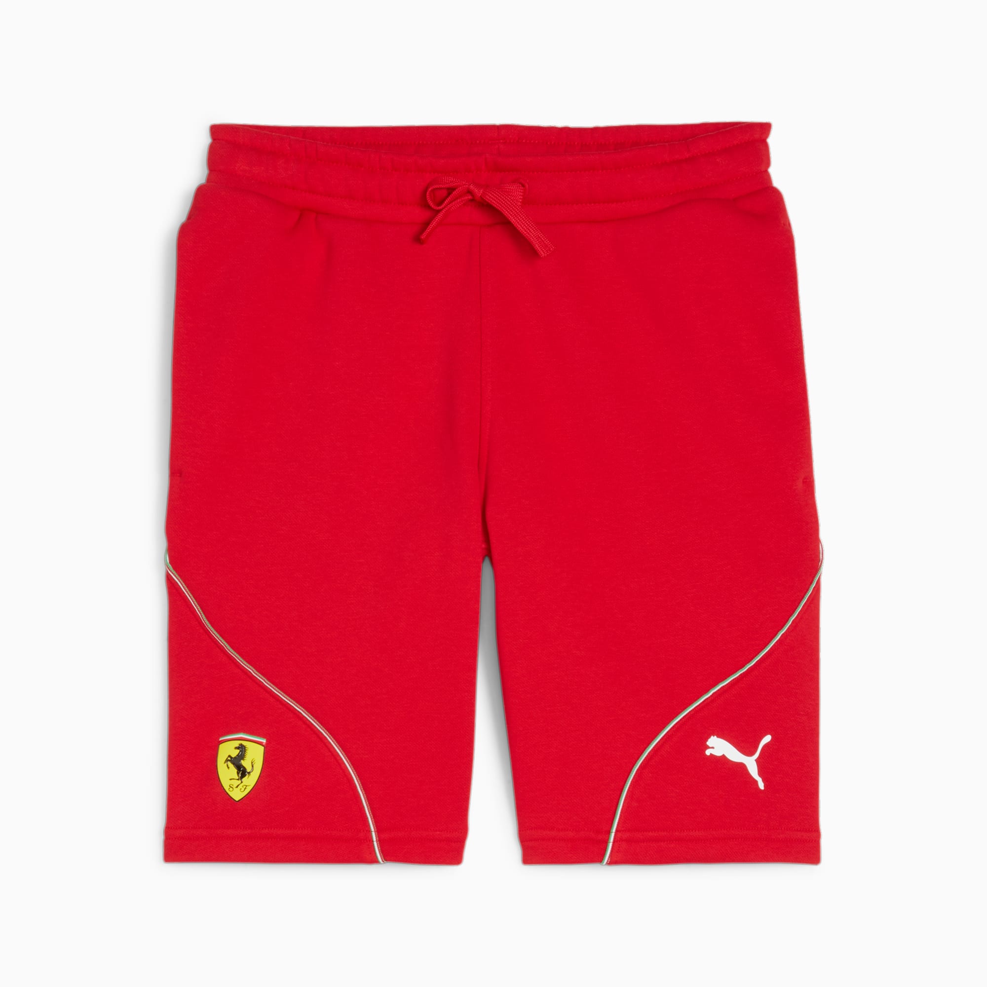 PUMA Scuderia Ferrari Race Youth Motorsport Shorts, Red, Size 116, Clothing