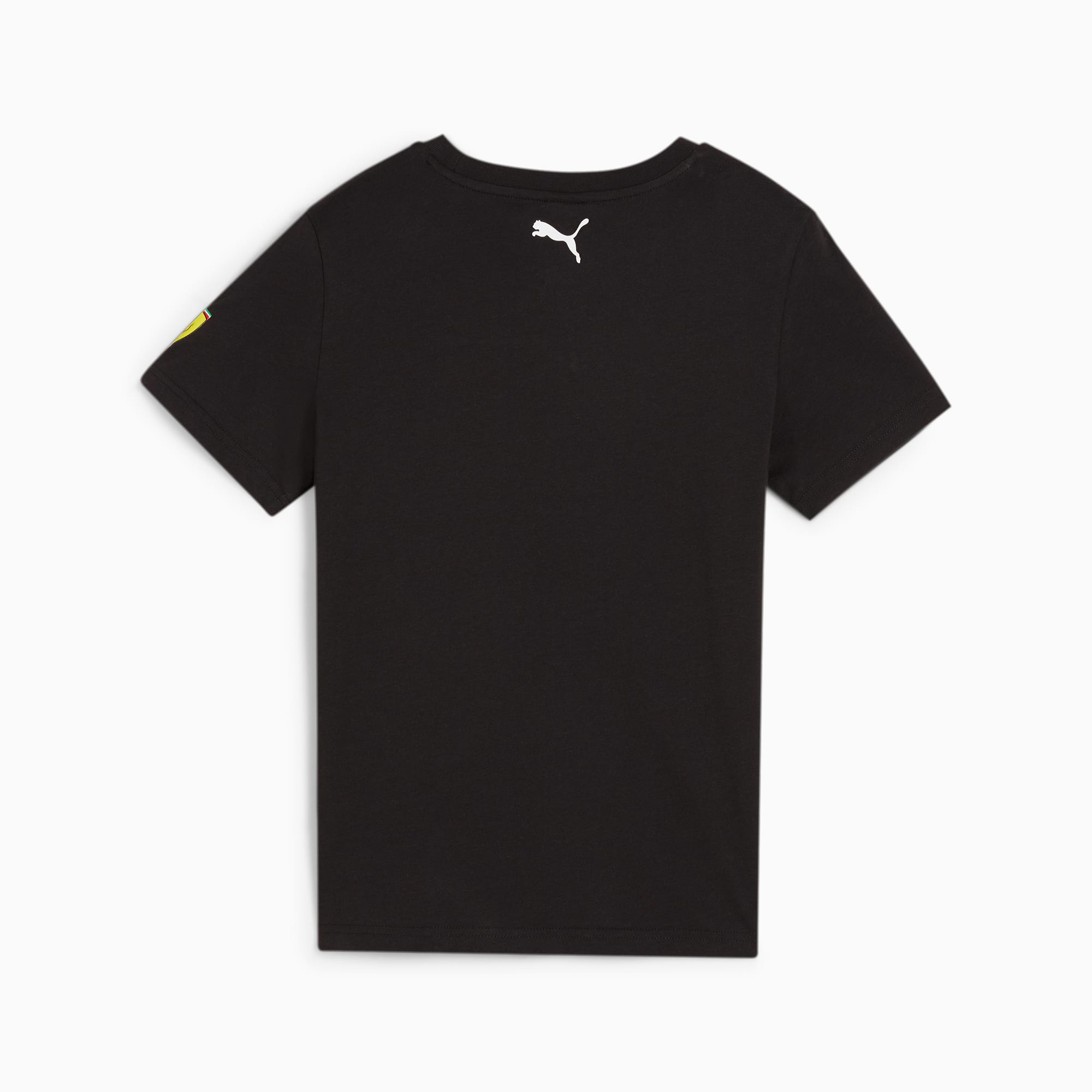 PUMA Scuderia Ferrari Race Youth Motorsport Graphic T-Shirt, Black, Size 116, Clothing