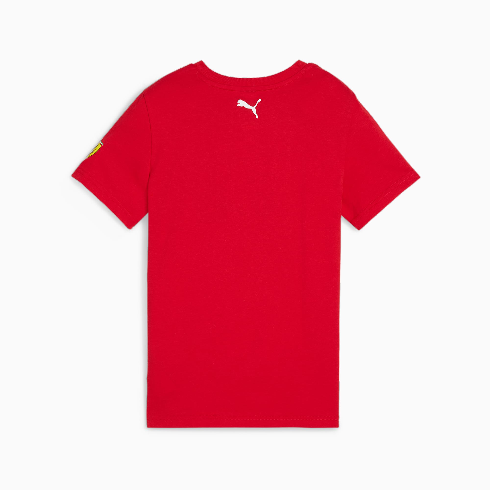 PUMA Scuderia Ferrari Race Youth Motorsport Graphic T-Shirt, Red, Size 116, Clothing
