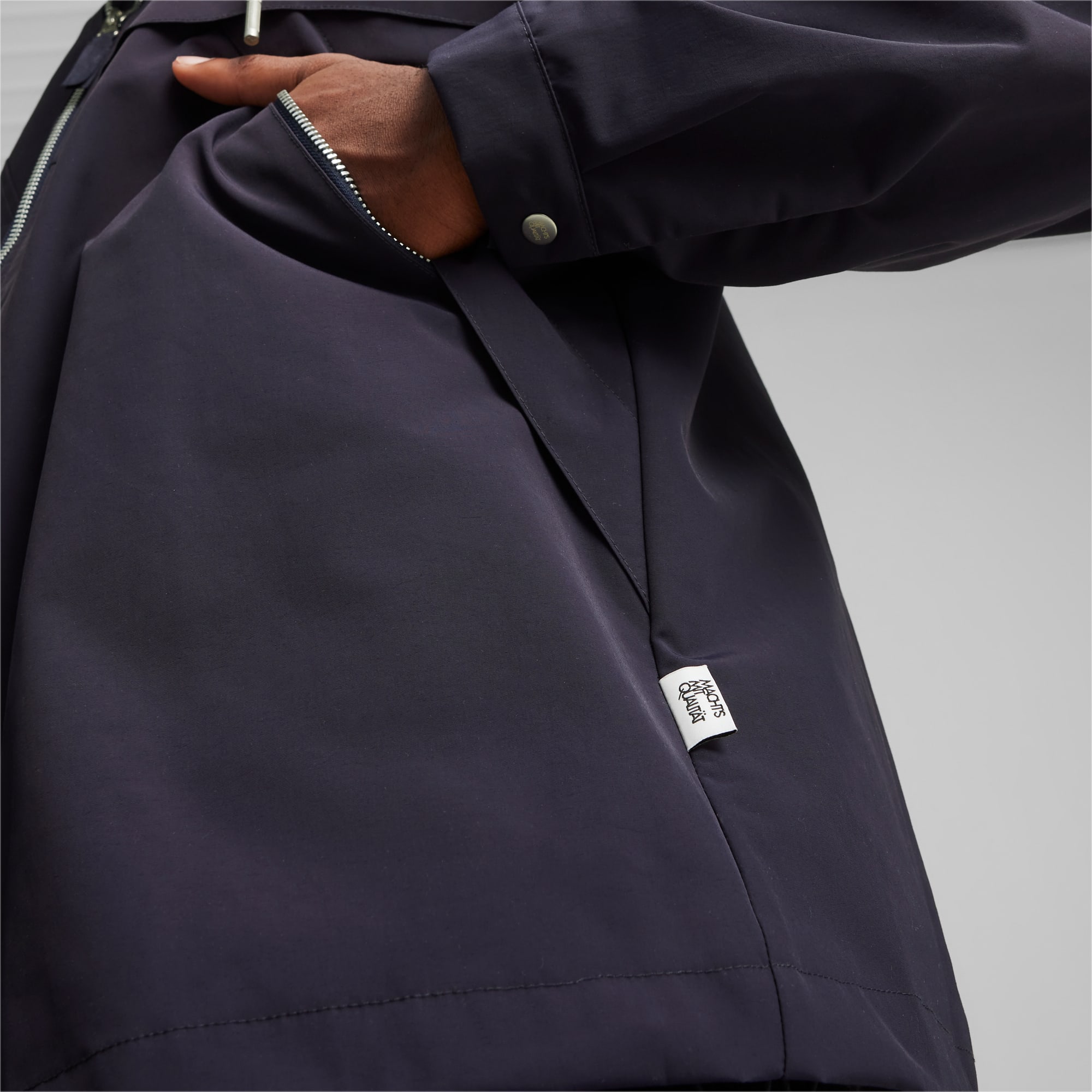 Men's PUMA Mmq Jacket, Dark Blue, Size XS, Clothing