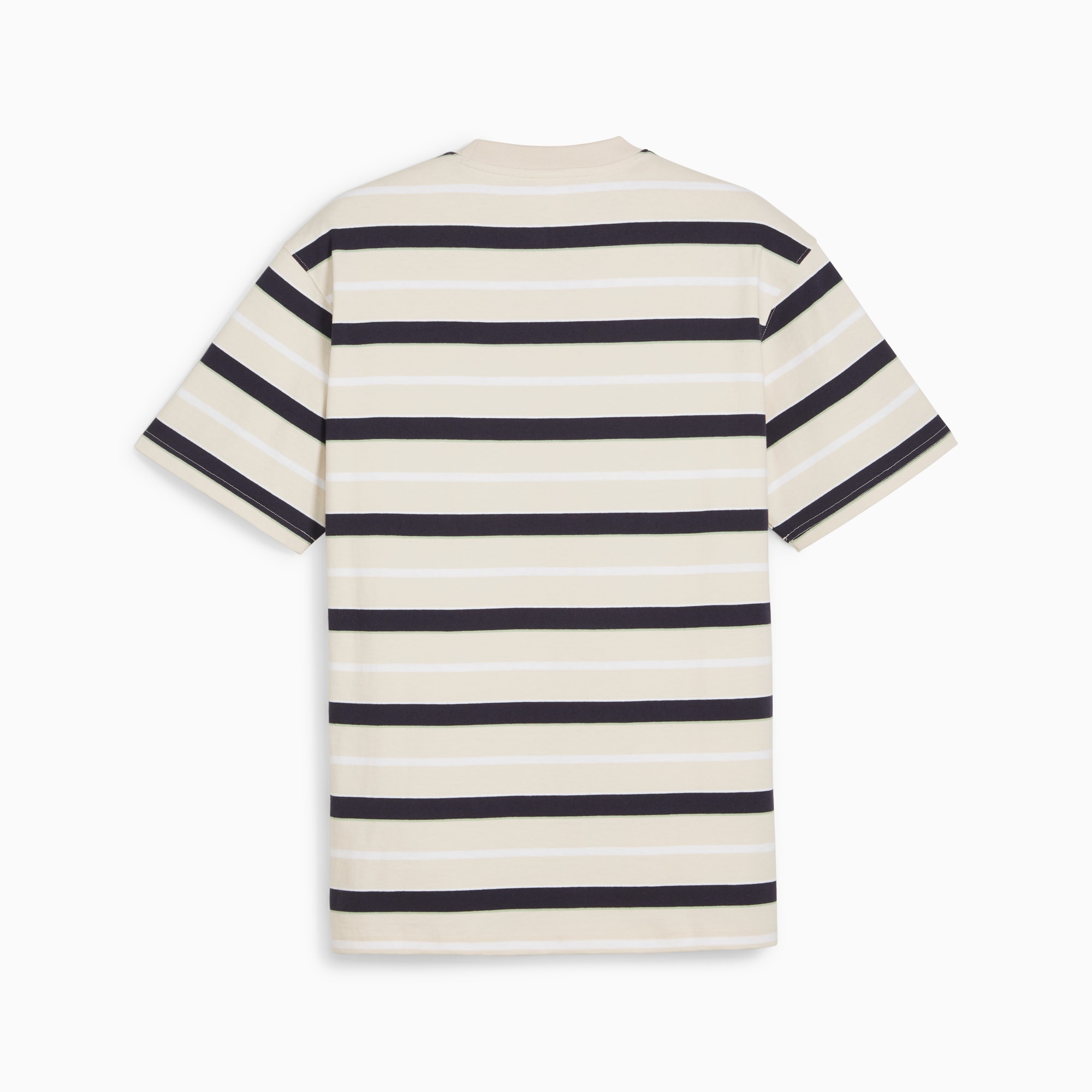 PUMA MMQ T-shirt met streepjes, Alpine Snow