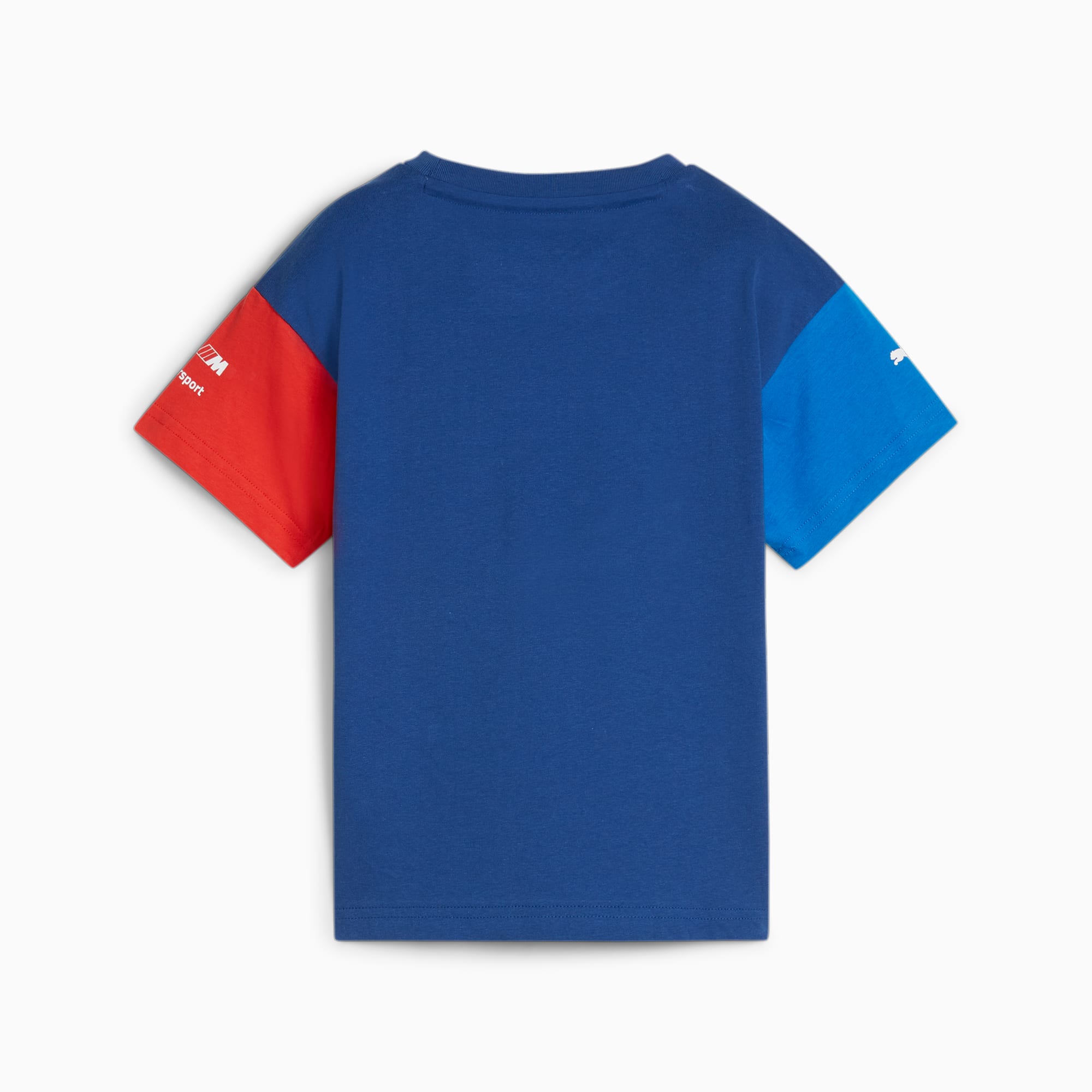 PUMA BMW M Motorsport Kids' T-Shirt, Pro Blue/M Color, Size 92, Clothing