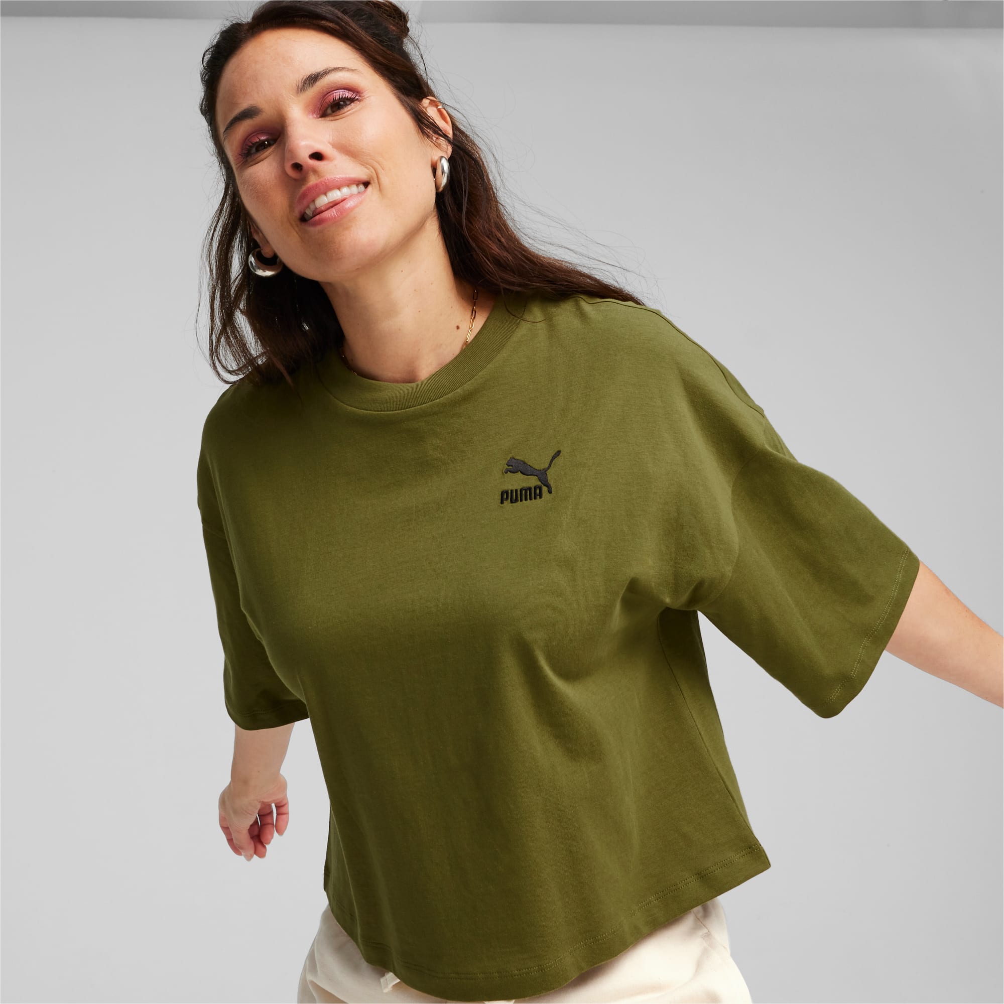PUMA T-Shirt BETTER CLASSICS Femme, Vert
