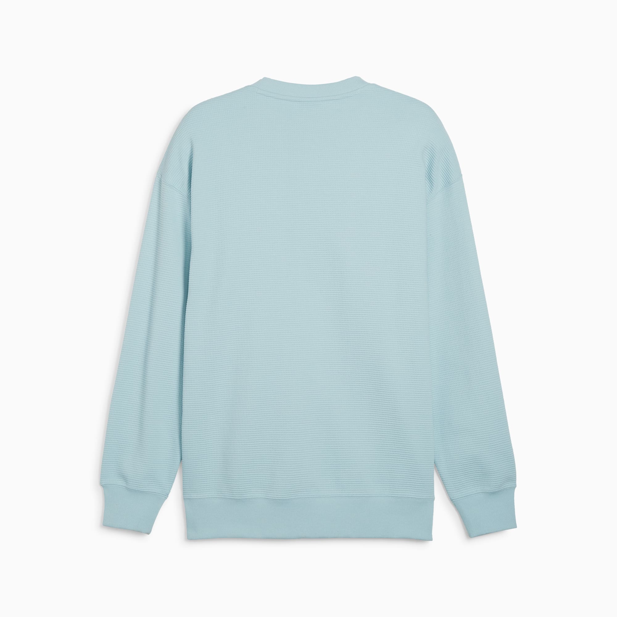 PUMA CLASSICS sweatshirt met wafelpatroon, Turquoise Surf