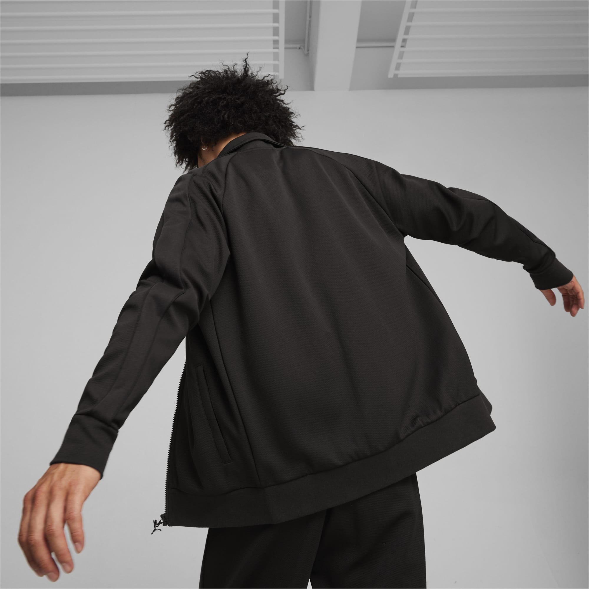 PUMA T7 Men's Track Jacket, Black, Size XS, Clothing
