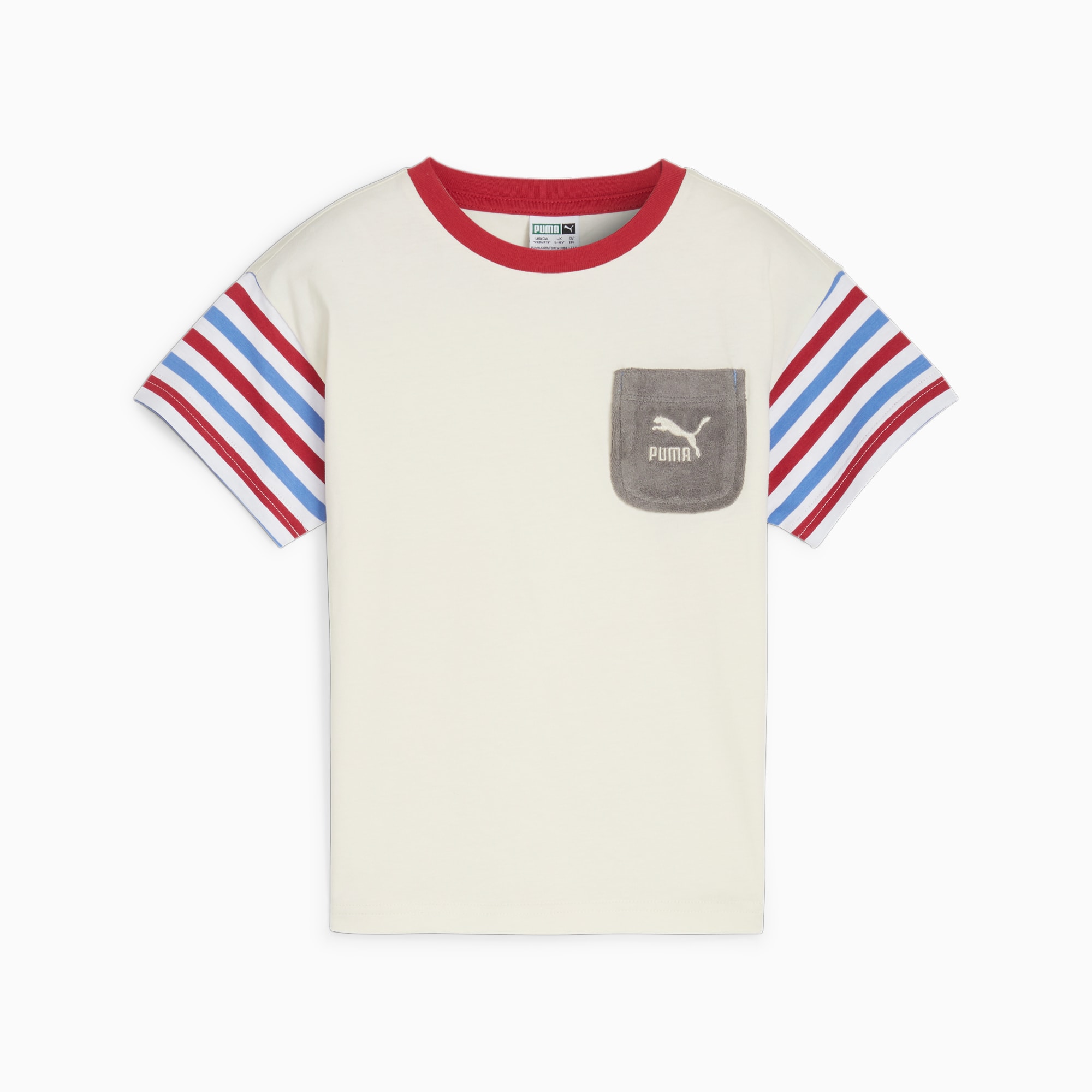 PUMA Camiseta Summer Camp Classics Para Niño, Marrón/Rojo